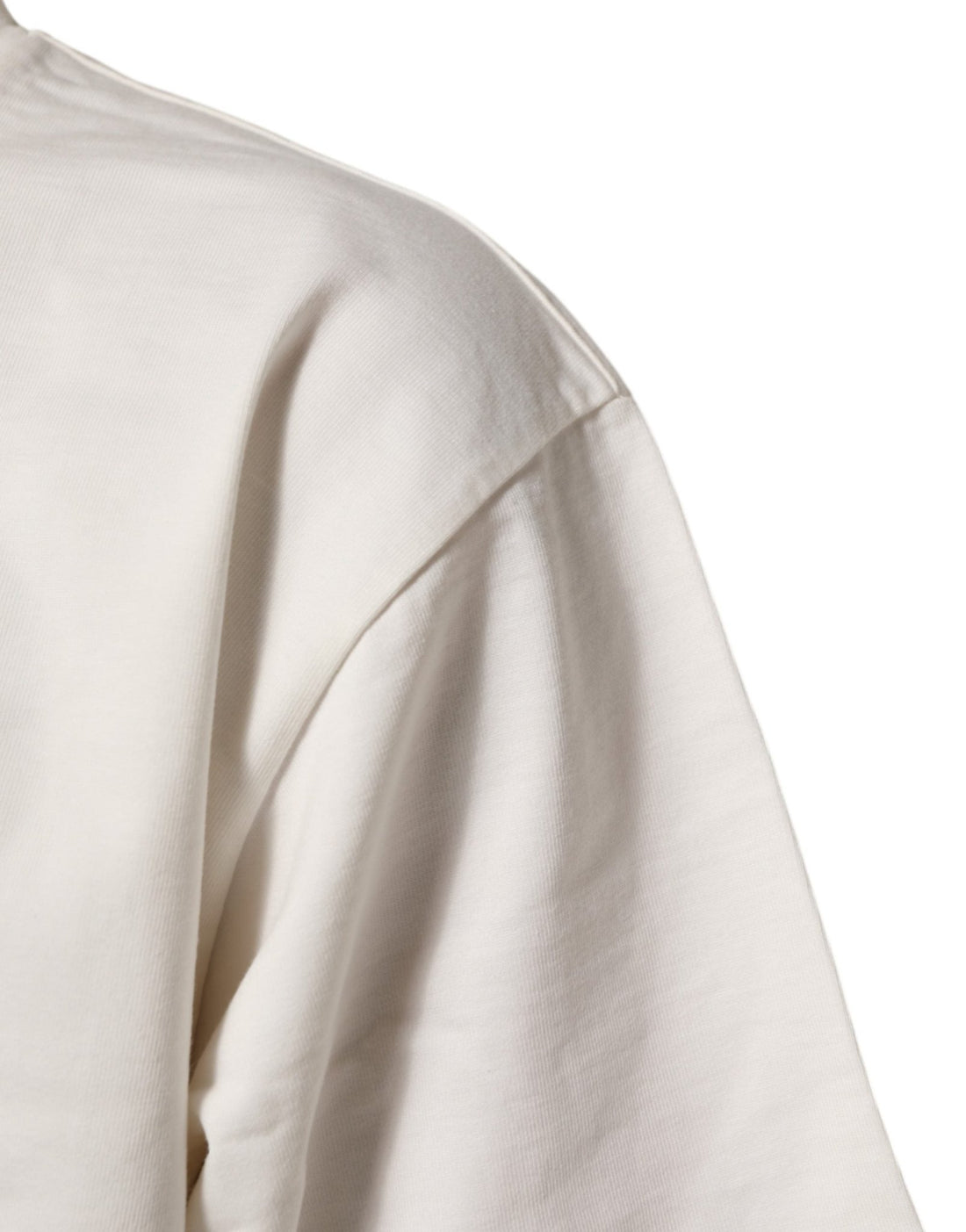 Dolce & Gabbana White Cotton Logo Print Men Crewneck T-shirt - RIMODA