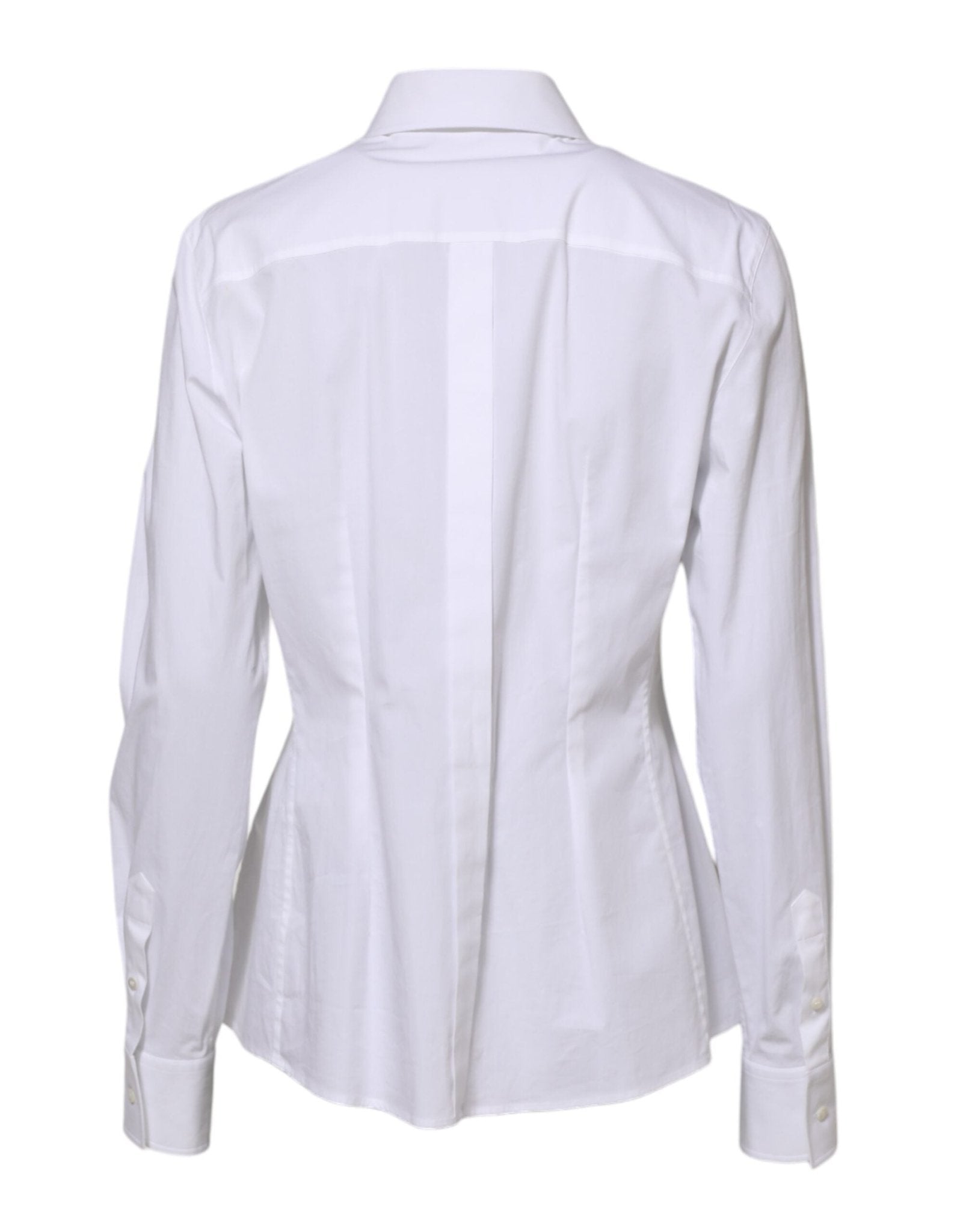 Dolce & Gabbana White Cotton Long Sleeves Collared Shirt Top - RIMODA