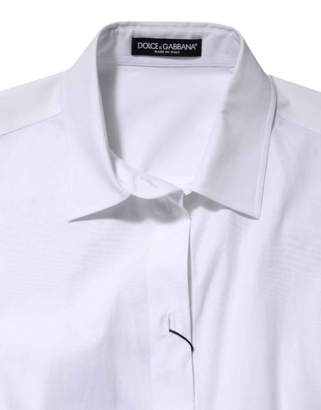 Dolce & Gabbana White Cotton Long Sleeves Collared Shirt Top - RIMODA