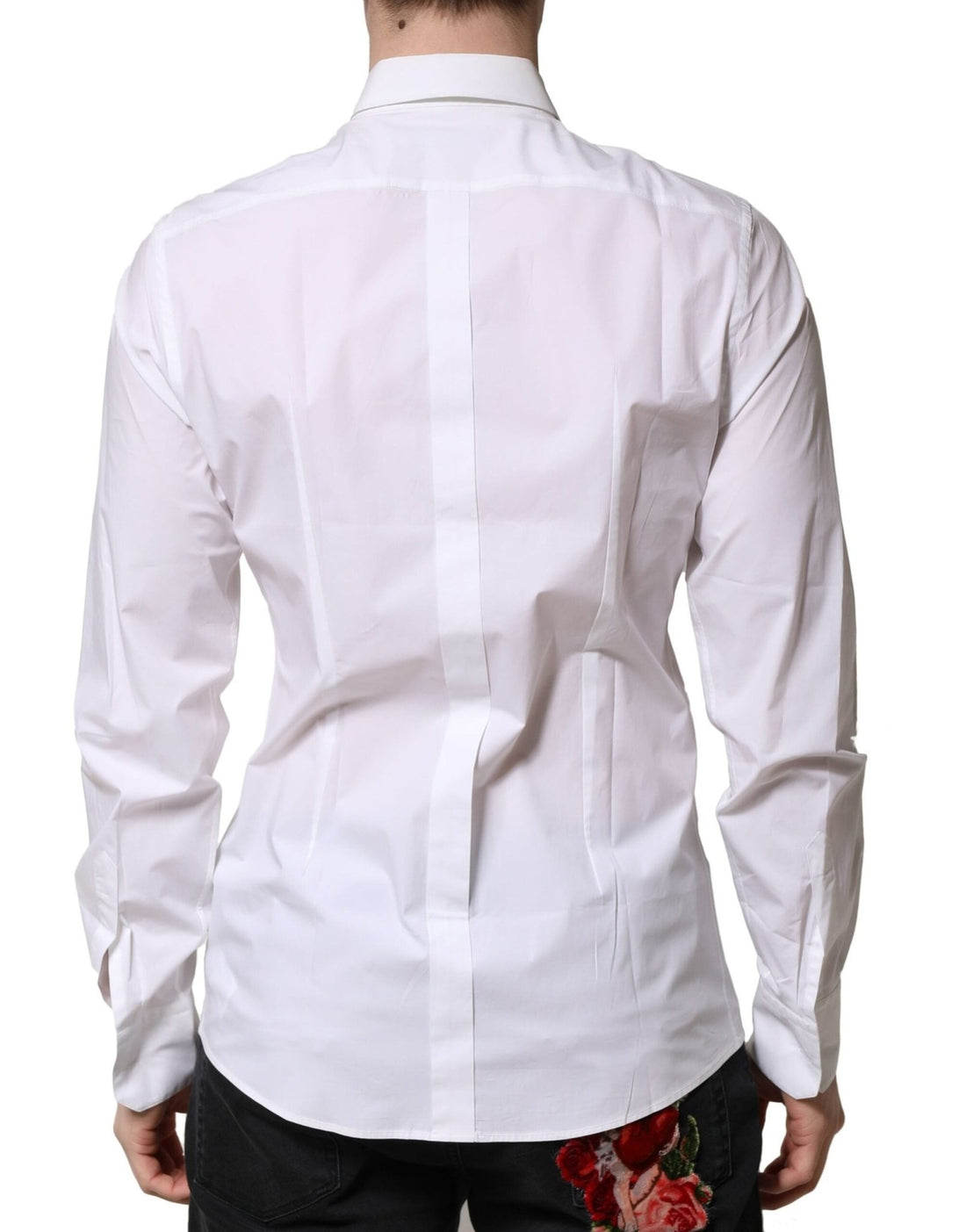 Dolce & Gabbana White Cotton Long Sleeves Dress Formal Shirt - RIMODA
