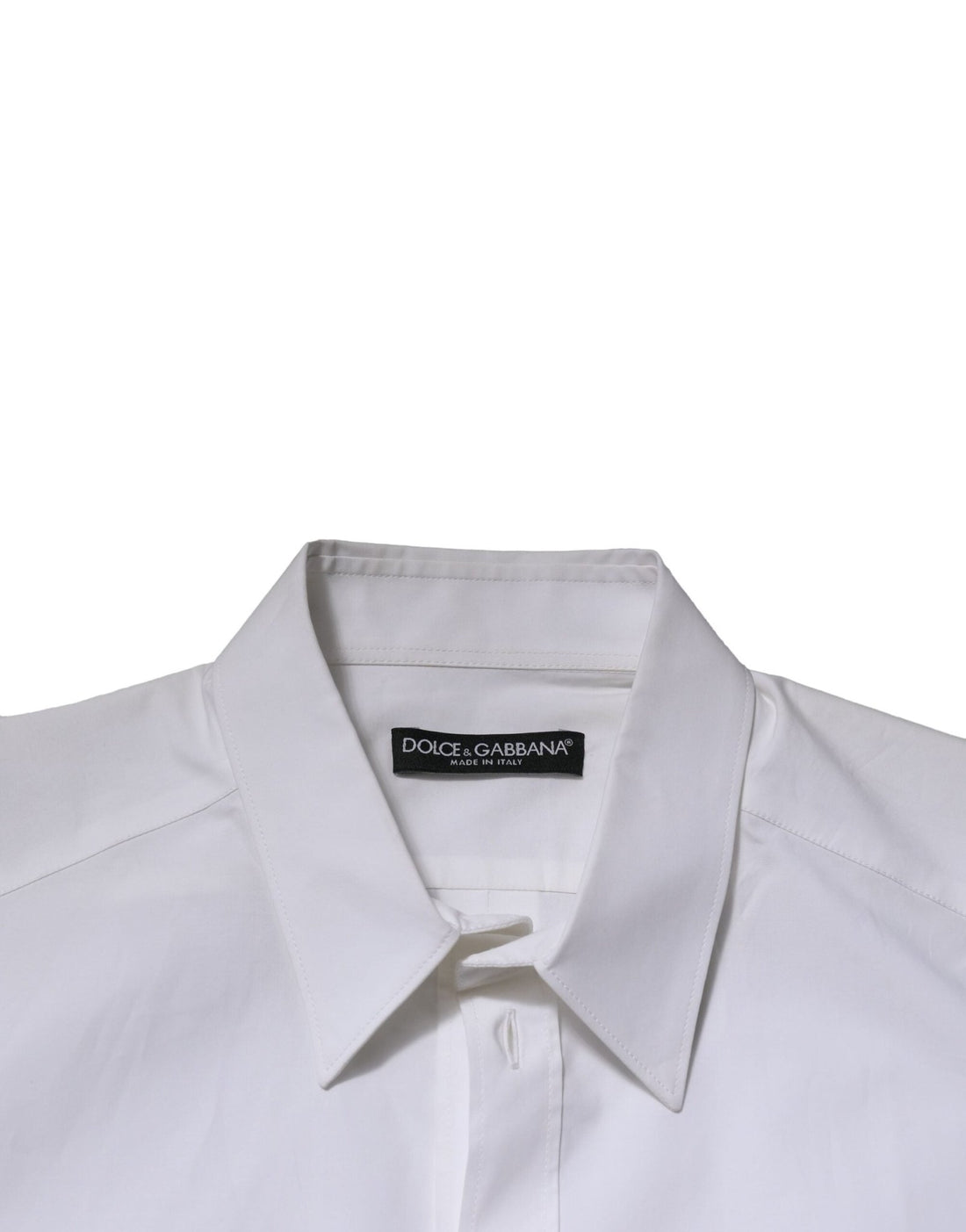 Dolce & Gabbana White Cotton Long Sleeves Dress Formal Shirt - RIMODA