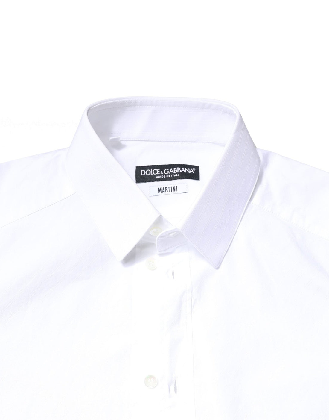 Dolce & Gabbana White Cotton MARTINI Formal Men Dress Shirt - RIMODA