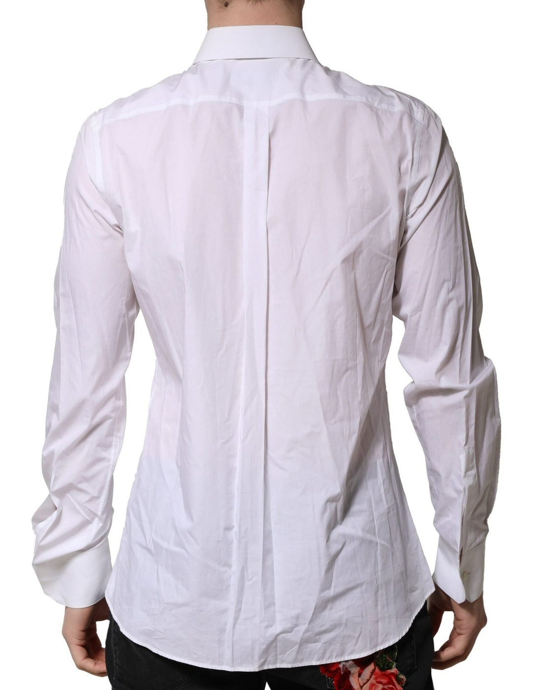 Dolce & Gabbana White Cotton MARTINI Long Sleeve Formal Shirt - RIMODA