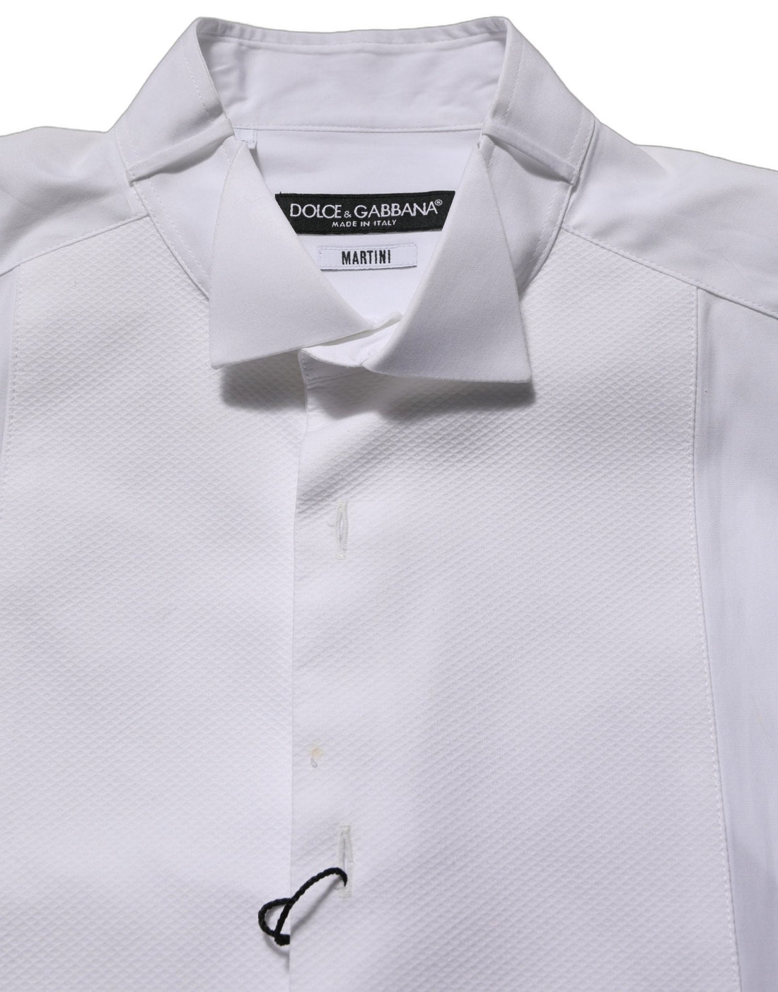 Dolce & Gabbana White Cotton MARTINI Sleeveless Men Dress Shirt - RIMODA