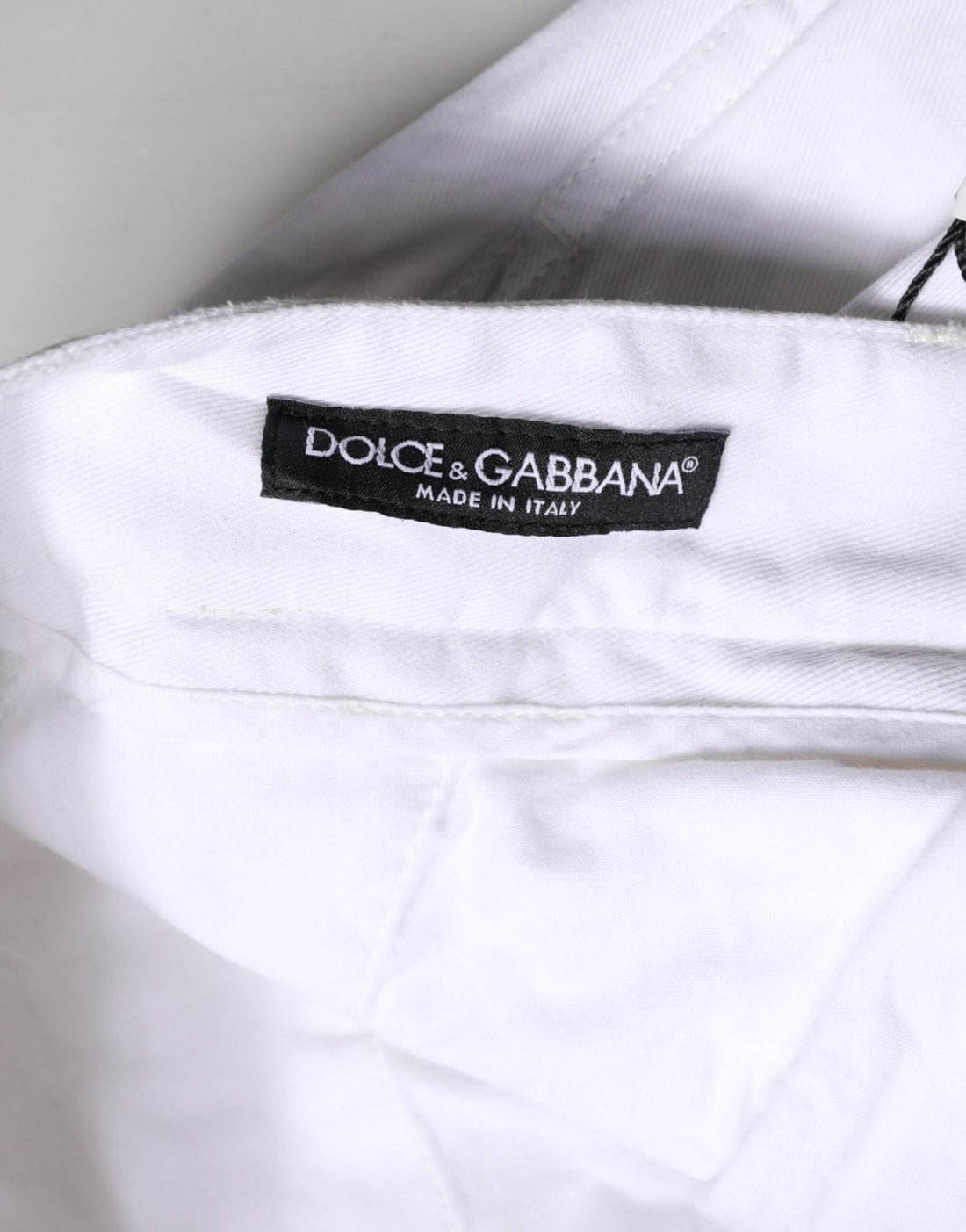 Dolce & Gabbana White Cotton Men Cargo Denim Trouser Jeans - RIMODA