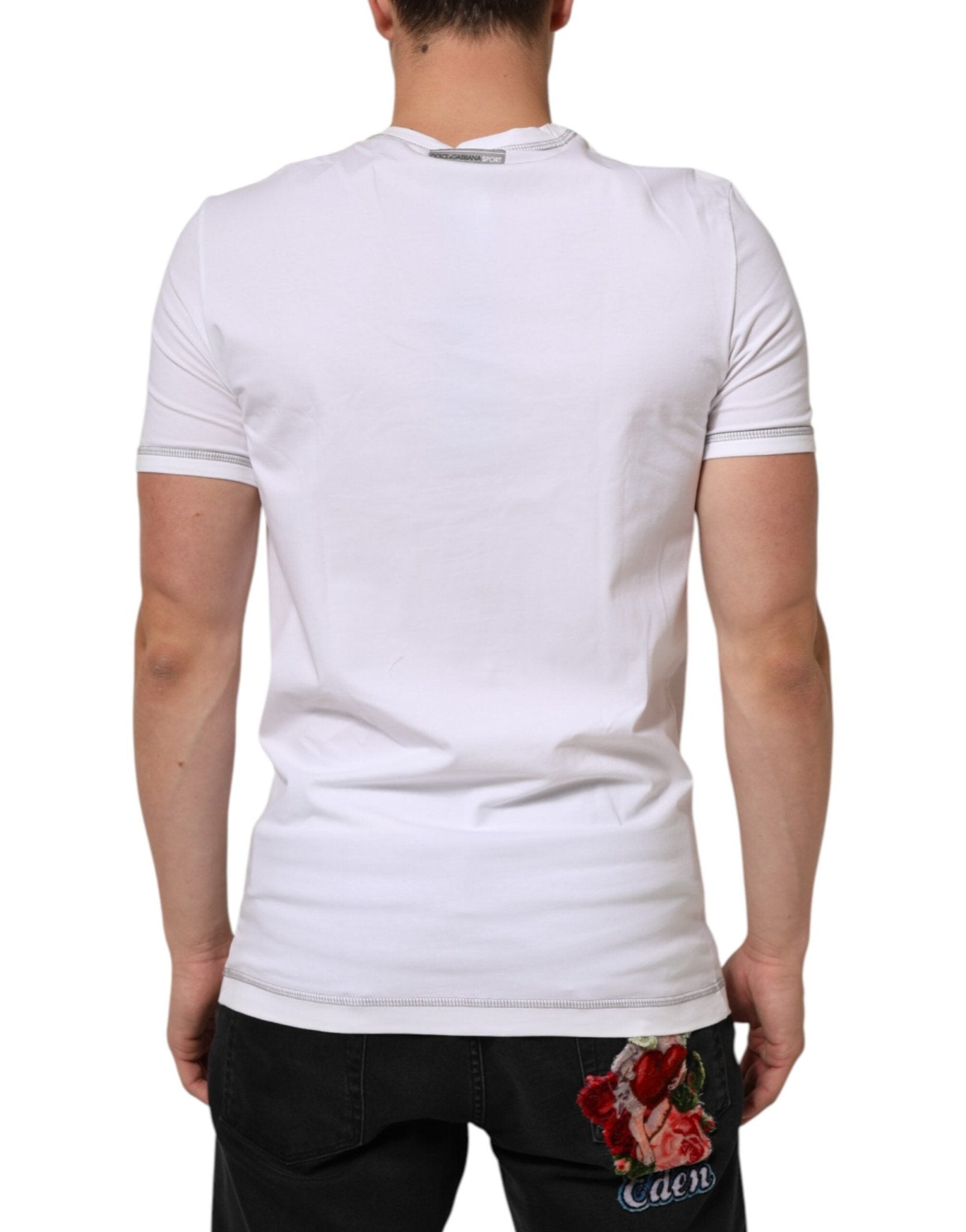Dolce & Gabbana White Cotton Round Neck Men Underwear T-shirt - RIMODA