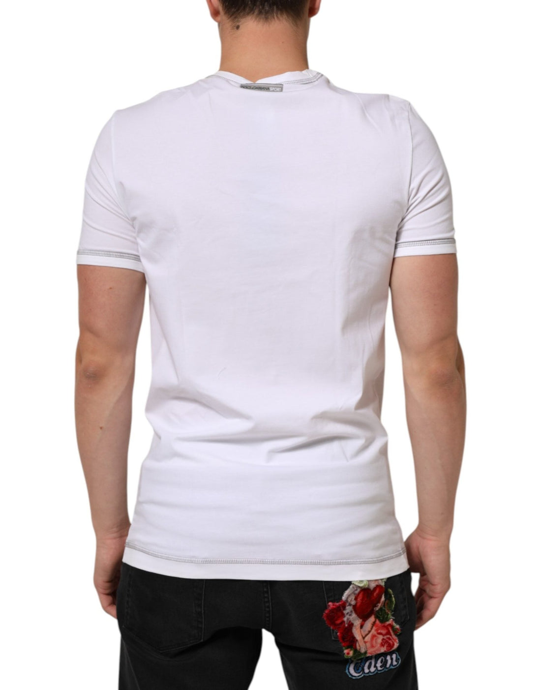 Dolce & Gabbana White Cotton Round Neck Men Underwear T-shirt - RIMODA