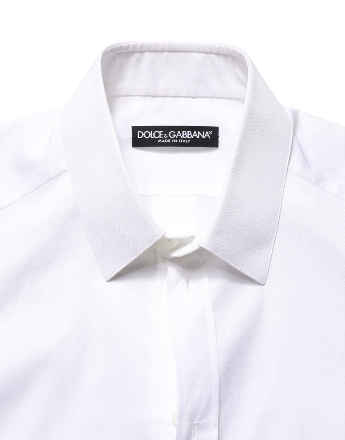 Dolce & Gabbana White Cotton Short Sleeves Button Down Shirt - RIMODA