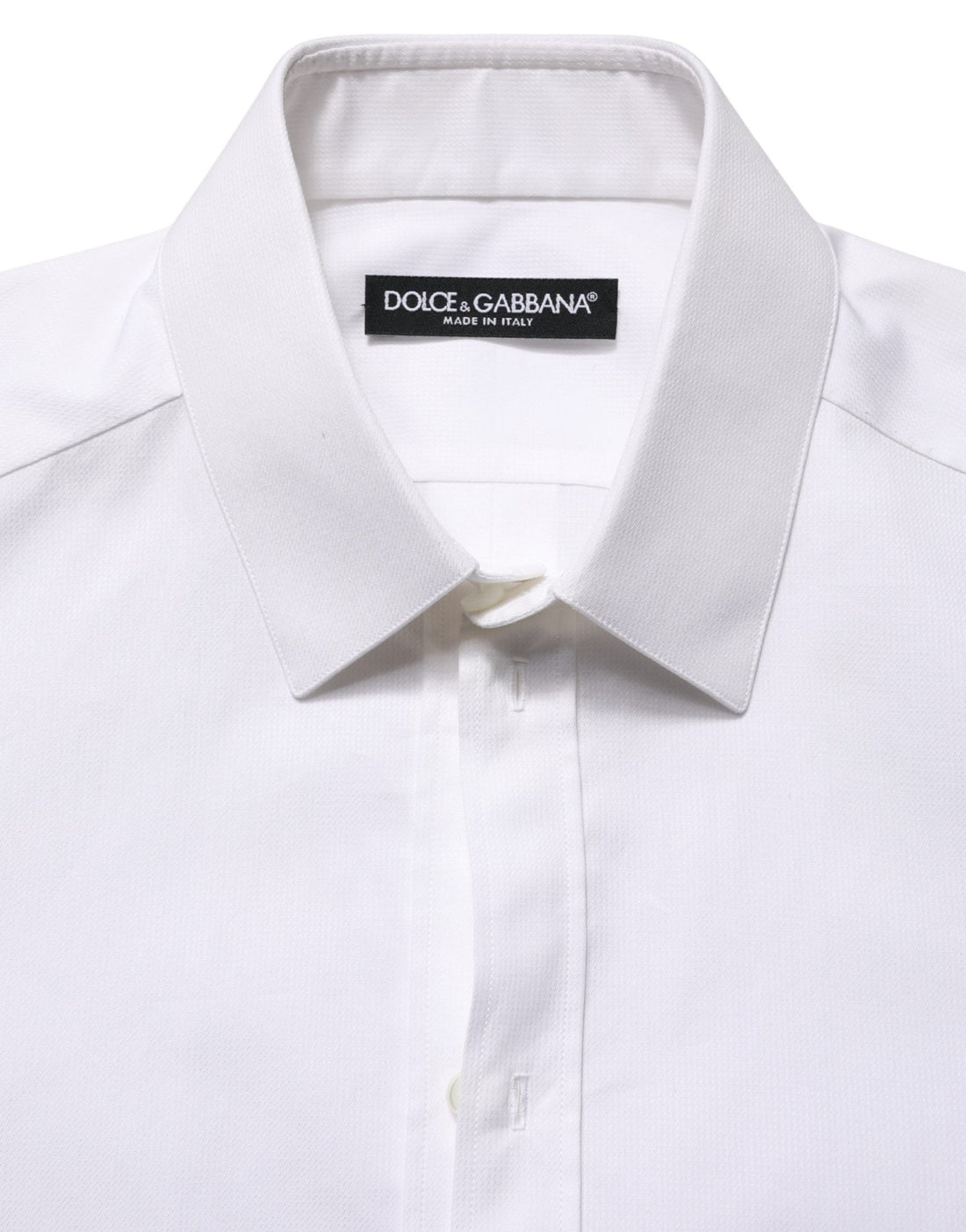 Dolce & Gabbana White Cotton Short Sleeves Button Down Shirt - RIMODA