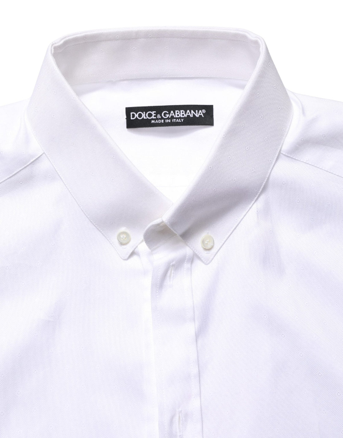 Dolce & Gabbana White Cotton Short Sleeves Button Down Shirt - RIMODA