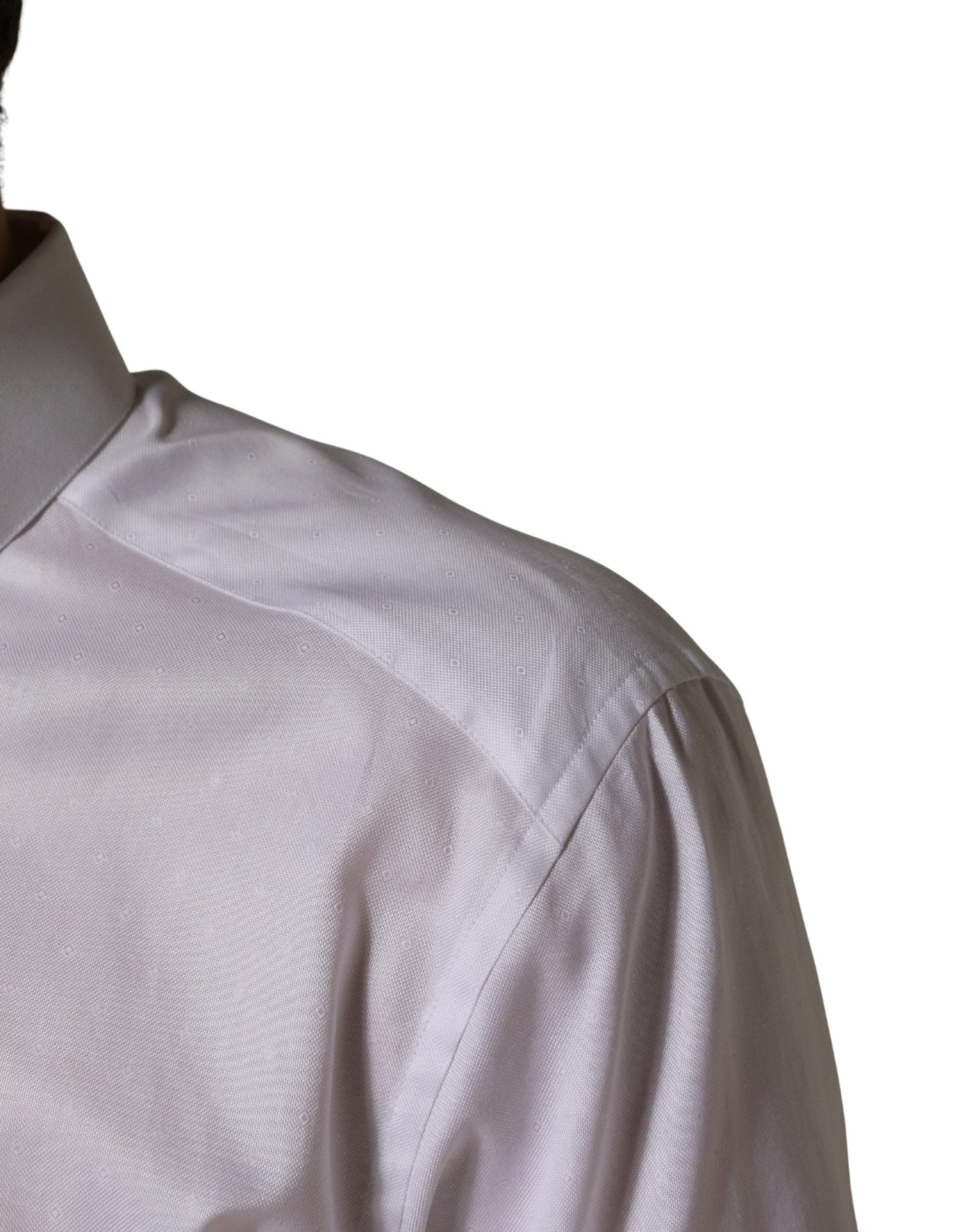 Dolce & Gabbana White Cotton Short Sleeves Button Down Shirt - RIMODA
