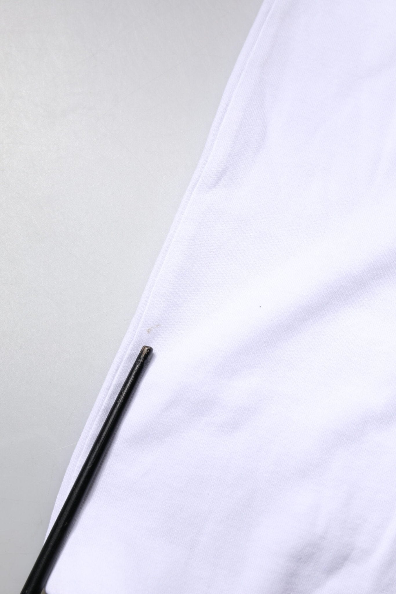 Dolce & Gabbana White Cotton Silk Blend Ascot Collar T-shirt - RIMODA