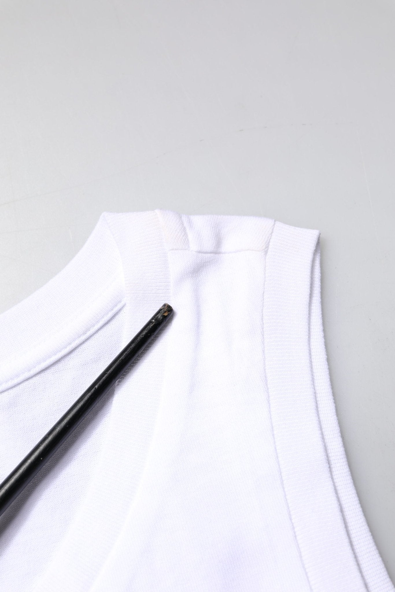 Dolce & Gabbana White Cotton Sleeveless Crew Neck T-shirt - RIMODA