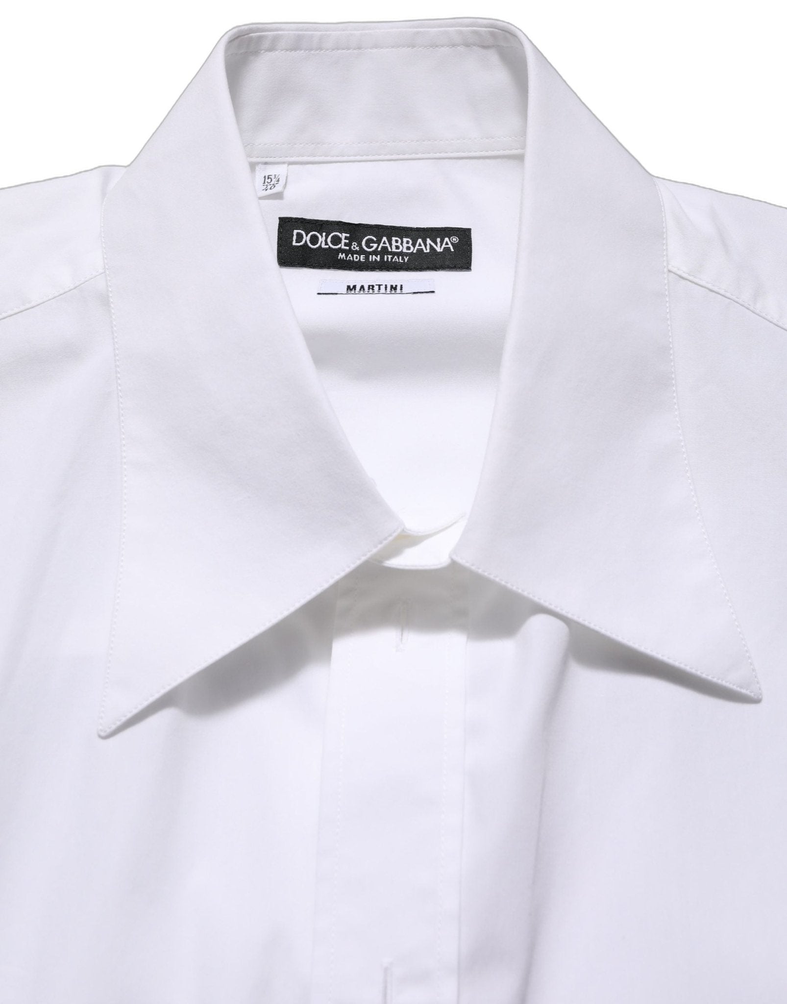 Dolce & Gabbana White Cotton Sleeveless Formal Dress Shirt - RIMODA