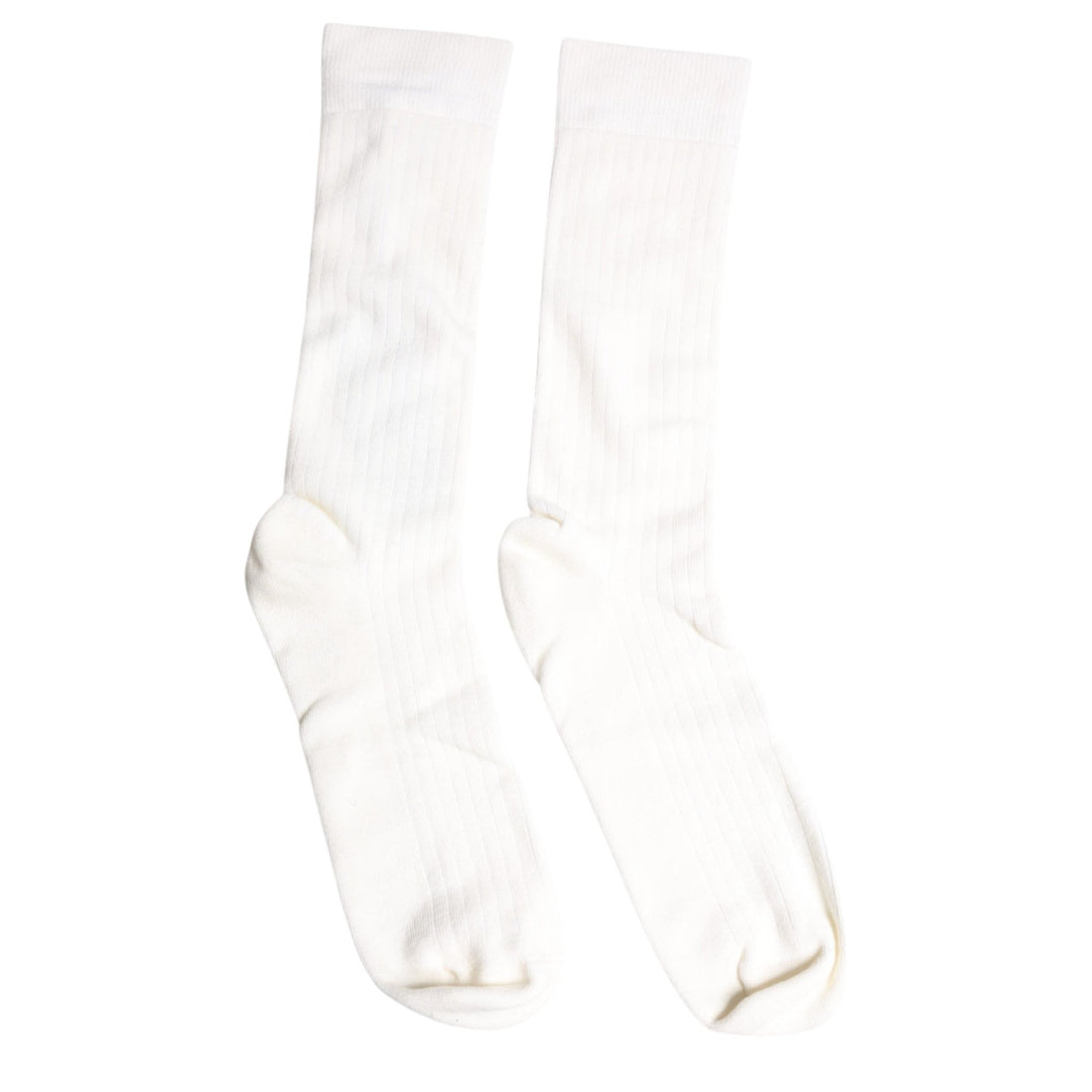Dolce & Gabbana White Cotton Solid Mid Calf Men Socks - RIMODA