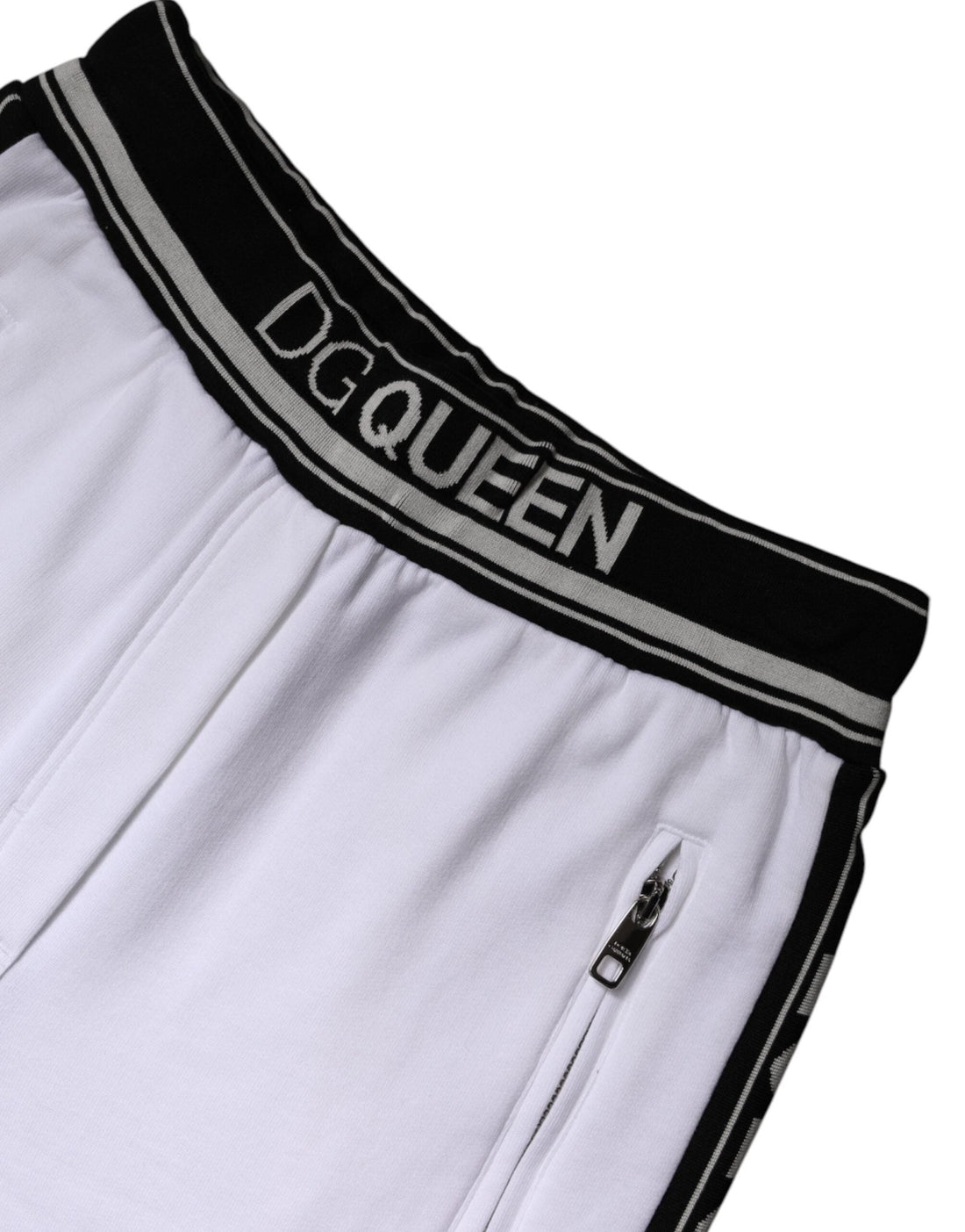 Dolce & Gabbana White Cotton Stretch Jogger Sweatpants Pants - RIMODA