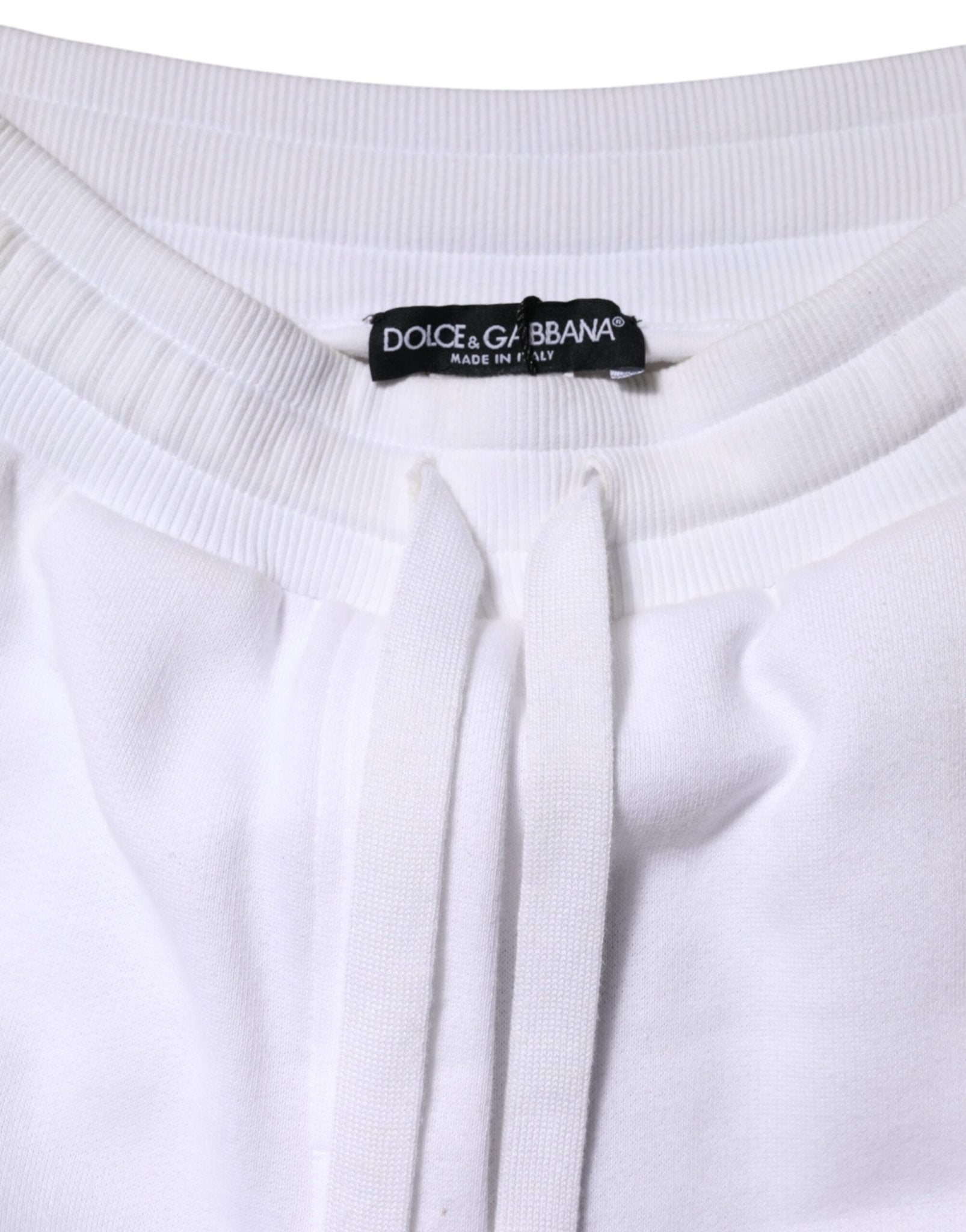 Dolce & Gabbana White Cotton Stretch Jogger Sweatpants Pants - RIMODA