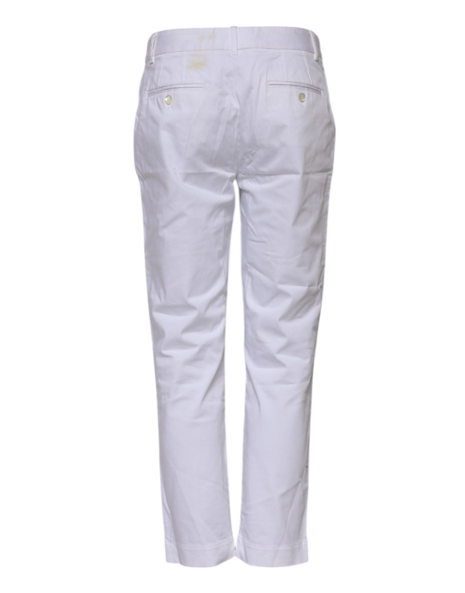 Dolce & Gabbana White Cotton Stretch Mid Waist Jeans - RIMODA