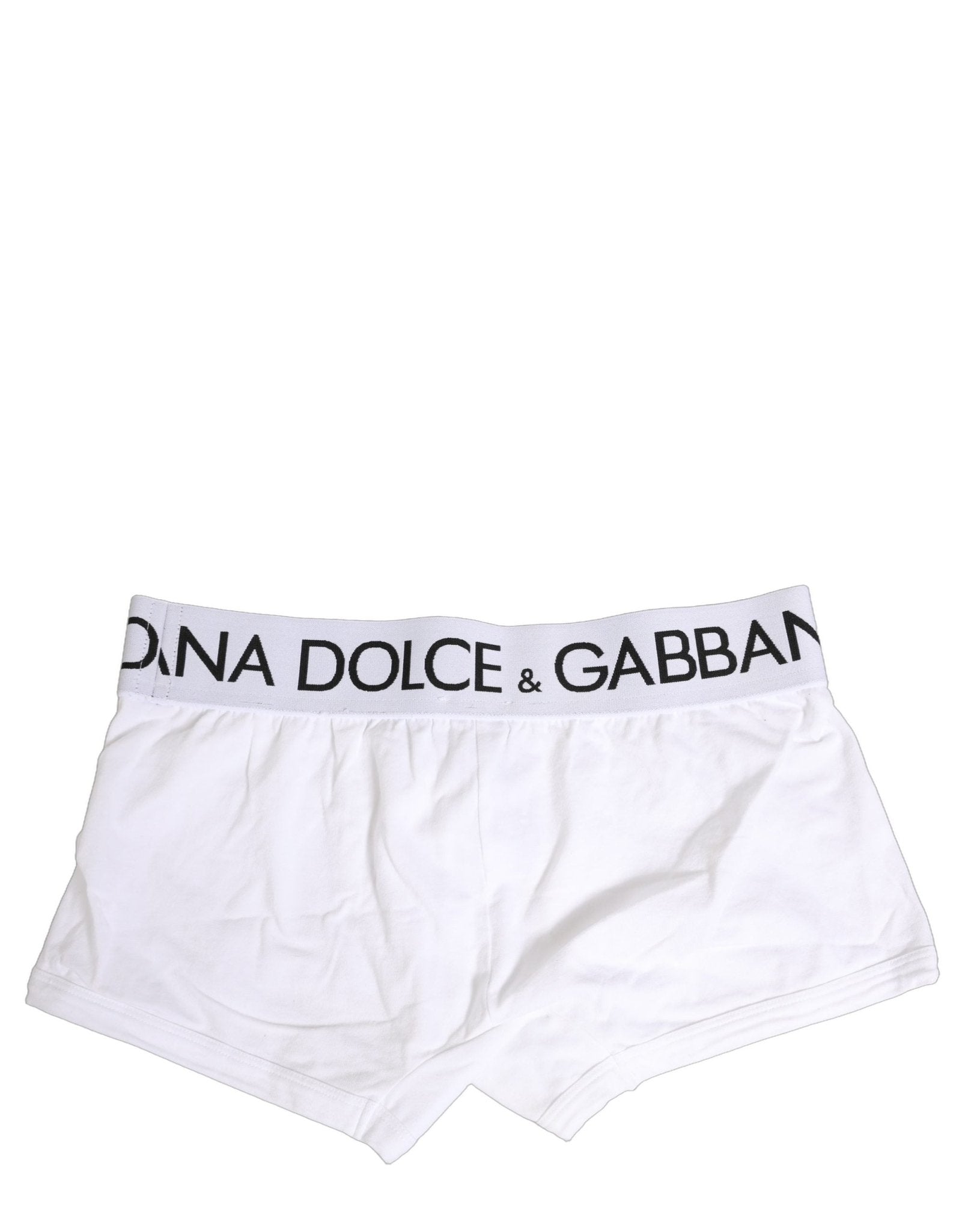 Dolce & Gabbana White Cotton Stretch Regular Boxer Underwear - RIMODA