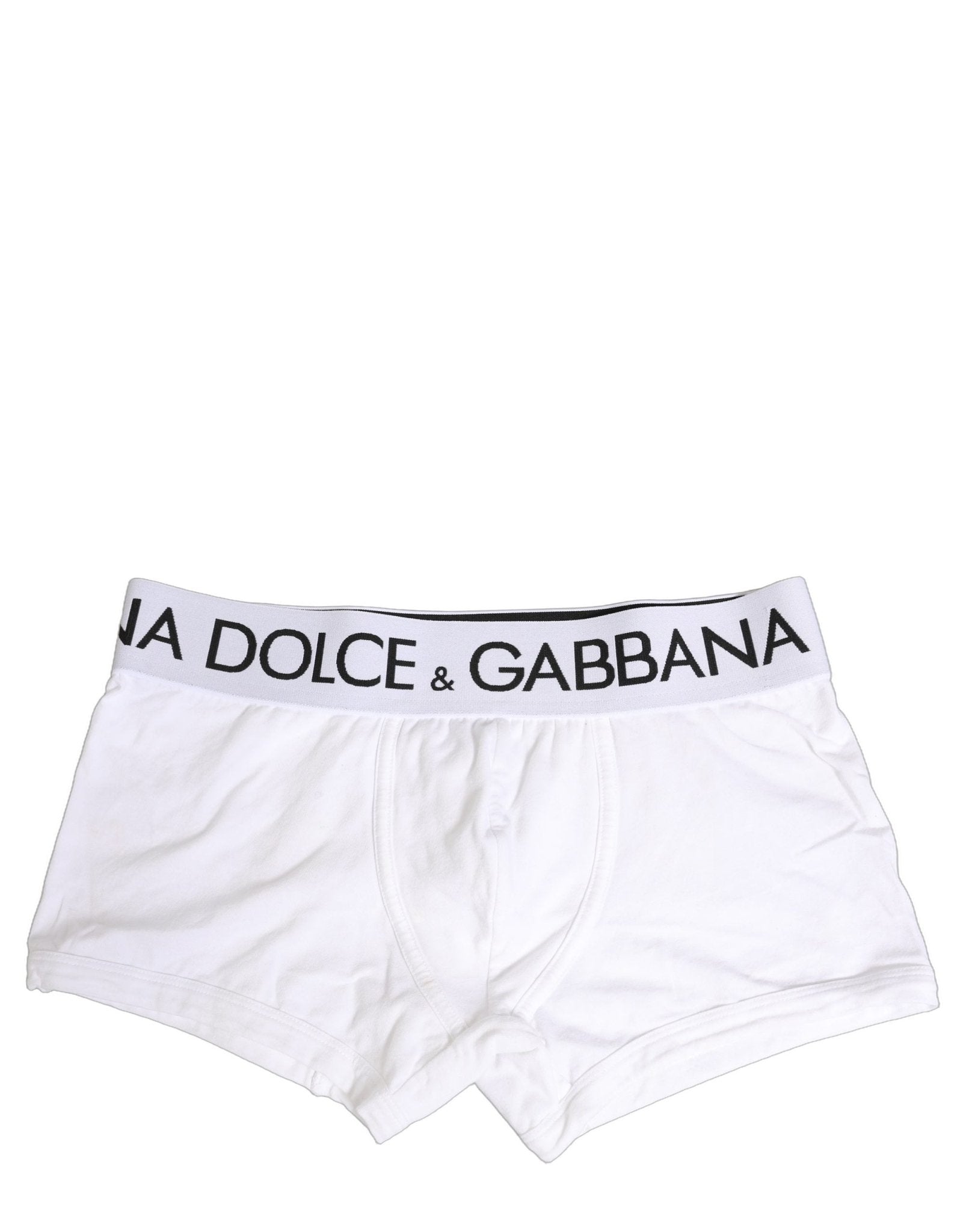 Dolce & Gabbana White Cotton Stretch Regular Boxer Underwear - RIMODA