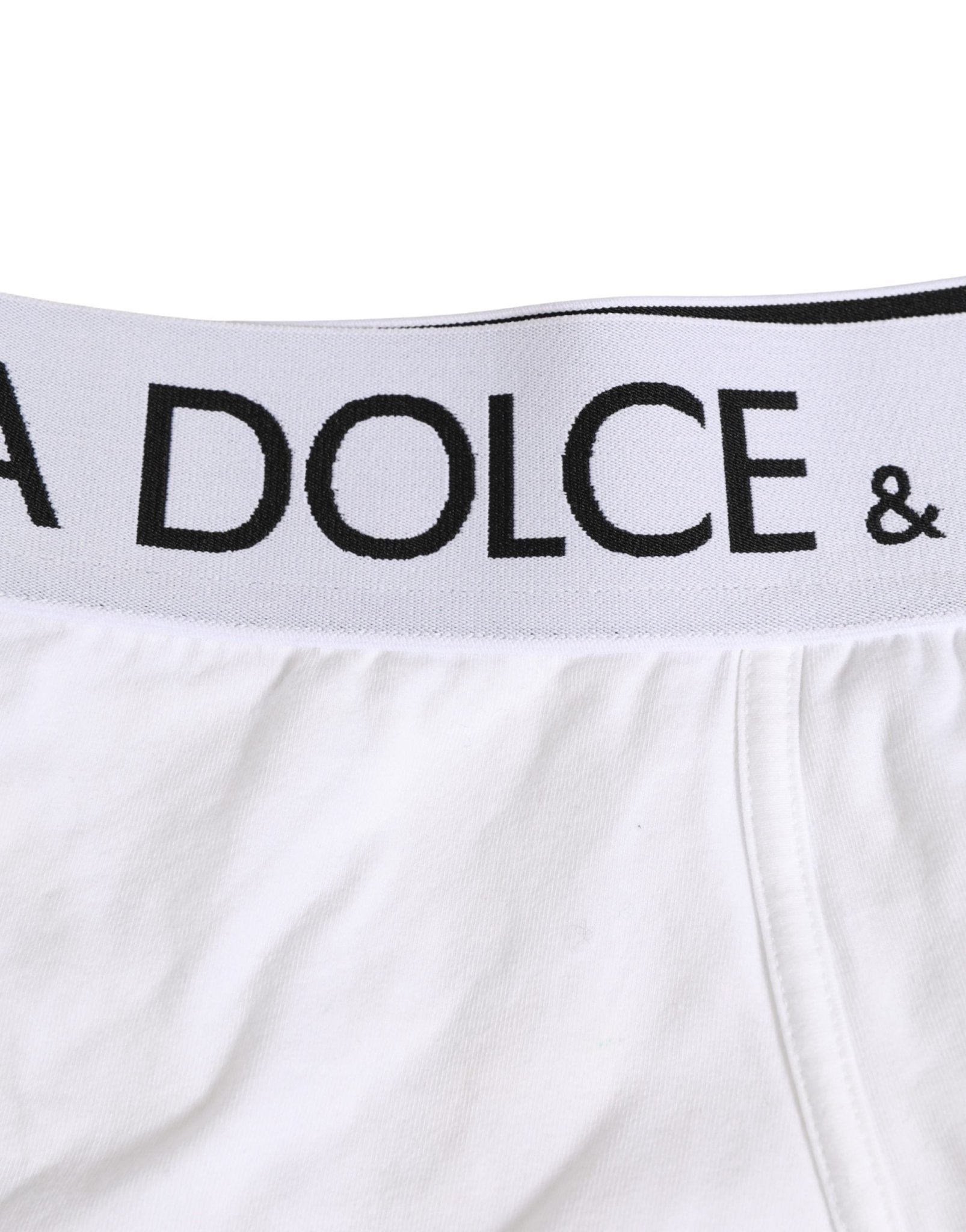 Dolce & Gabbana White Cotton Stretch Regular Boxer Underwear - RIMODA