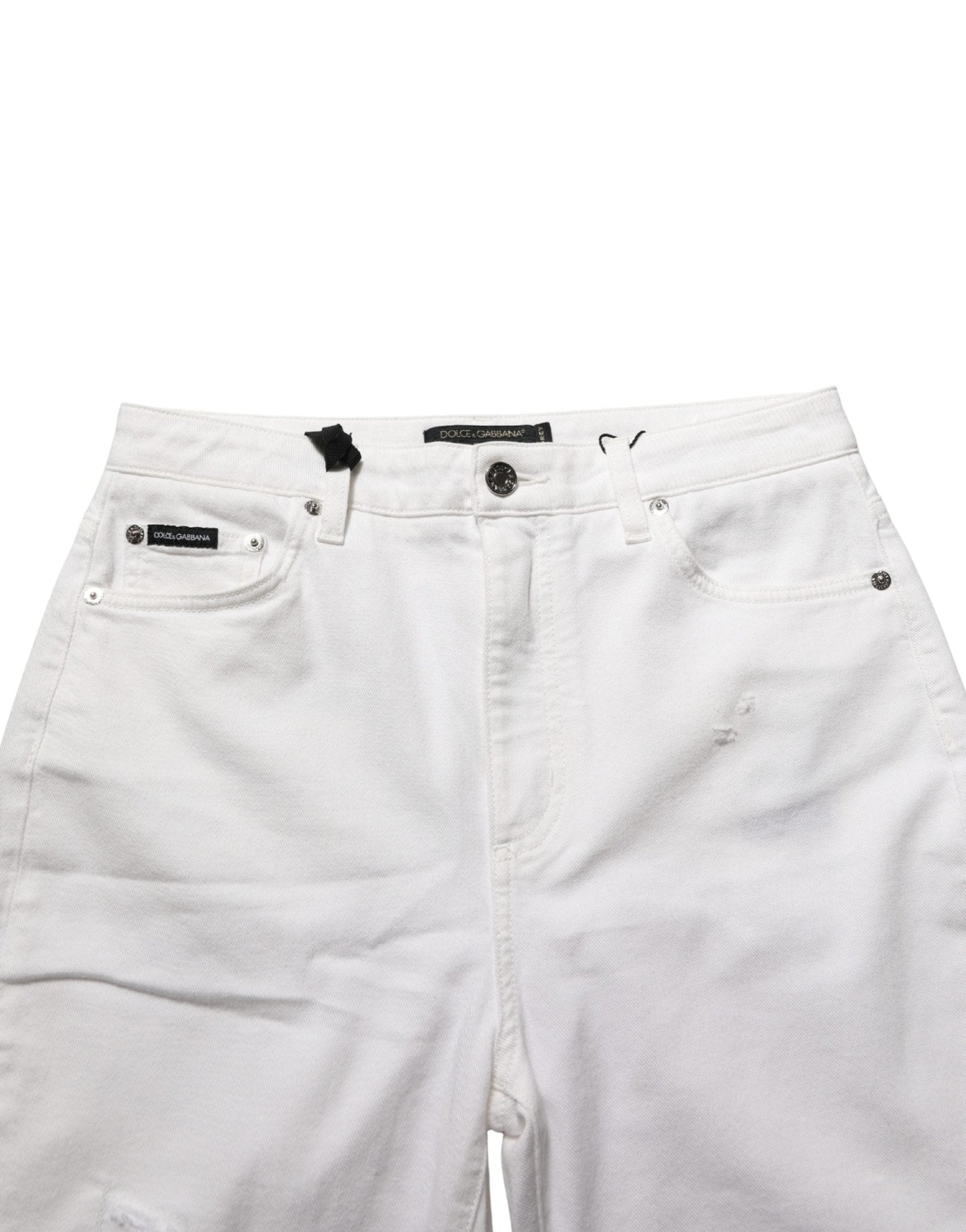 Dolce & Gabbana White Cotton Stretch Skinny Denim Jeans - RIMODA