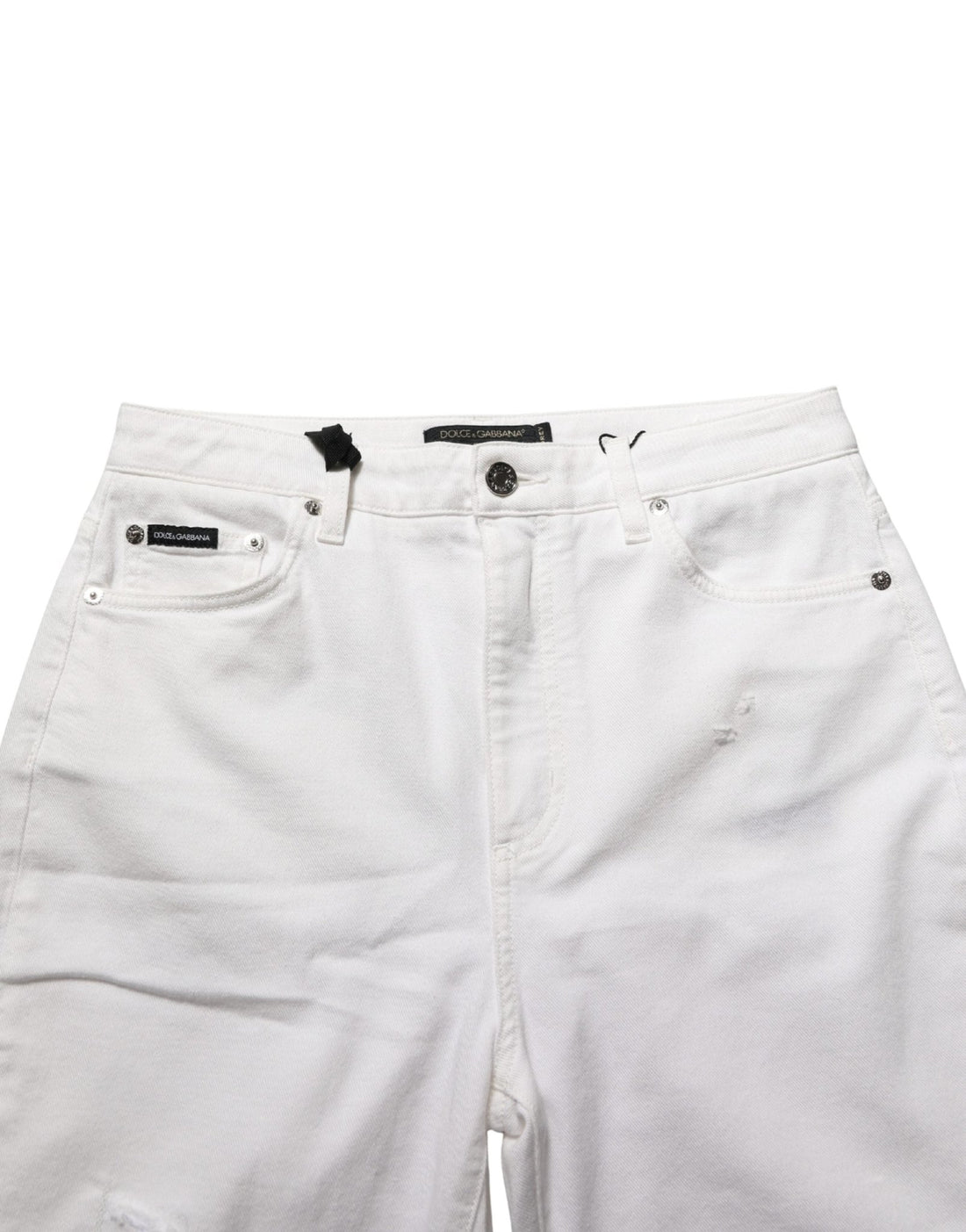 Dolce & Gabbana White Cotton Stretch Skinny Denim Jeans - RIMODA