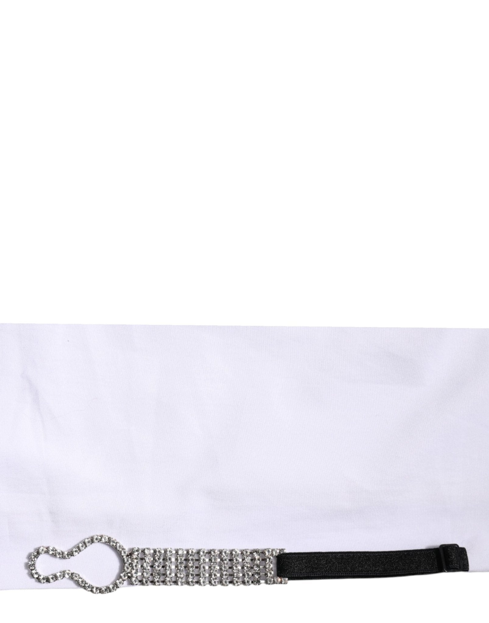 Dolce & Gabbana White Crystal Embellished Collared Shirt Top - RIMODA