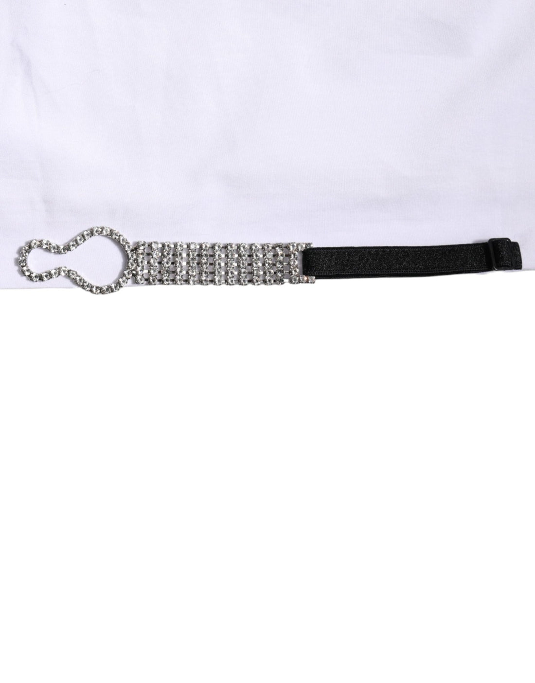 Dolce & Gabbana White Crystal Embellished Collared Shirt Top - RIMODA