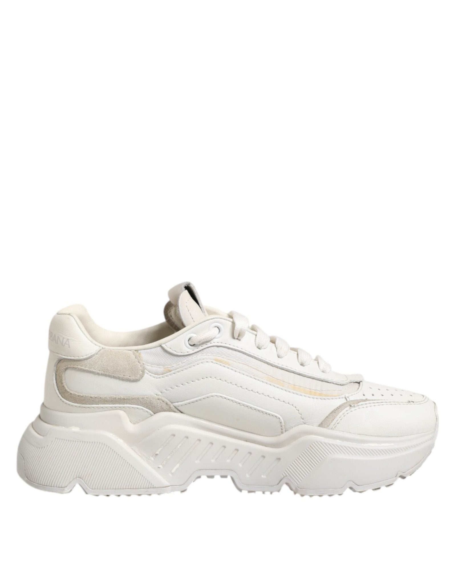 Dolce & Gabbana White DAYMASTER Calf Leather Sneakers Shoes - RIMODA