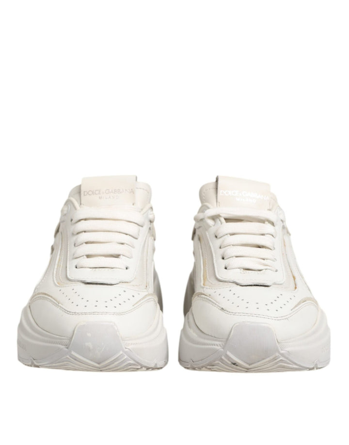 Dolce & Gabbana White DAYMASTER Calf Leather Sneakers Shoes - RIMODA