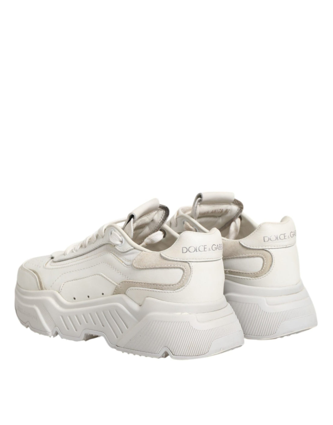 Dolce & Gabbana White DAYMASTER Calf Leather Sneakers Shoes - RIMODA