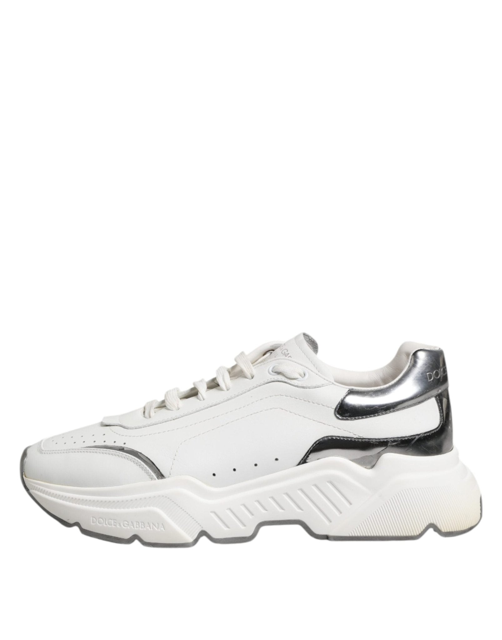 Dolce & Gabbana White Daymaster Leather Low Top Sneakers Shoes - RIMODA