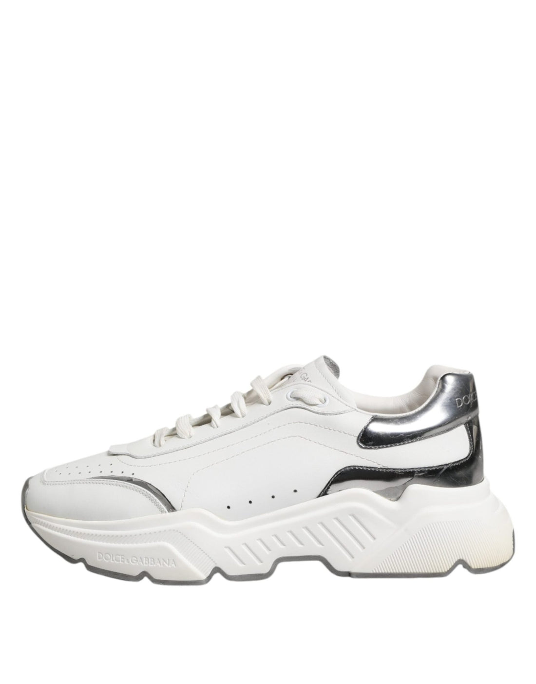 Dolce & Gabbana White Daymaster Leather Low Top Sneakers Shoes - RIMODA
