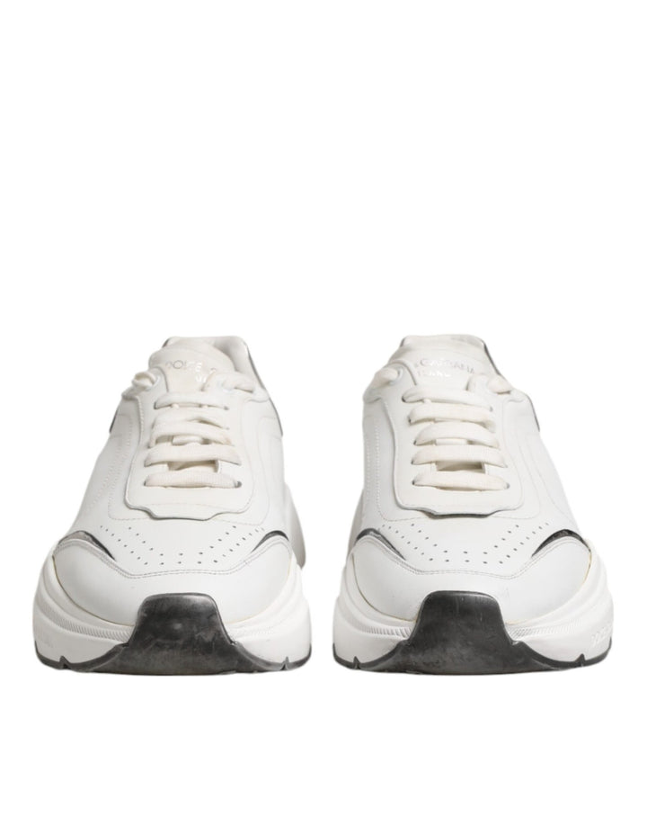 Dolce & Gabbana White Daymaster Leather Low Top Sneakers Shoes - RIMODA