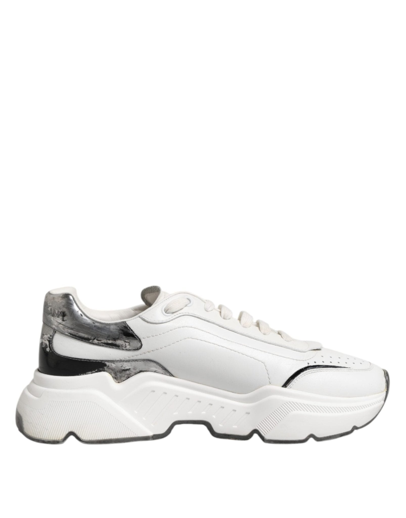 Dolce & Gabbana White Daymaster Leather Low Top Sneakers Shoes - RIMODA