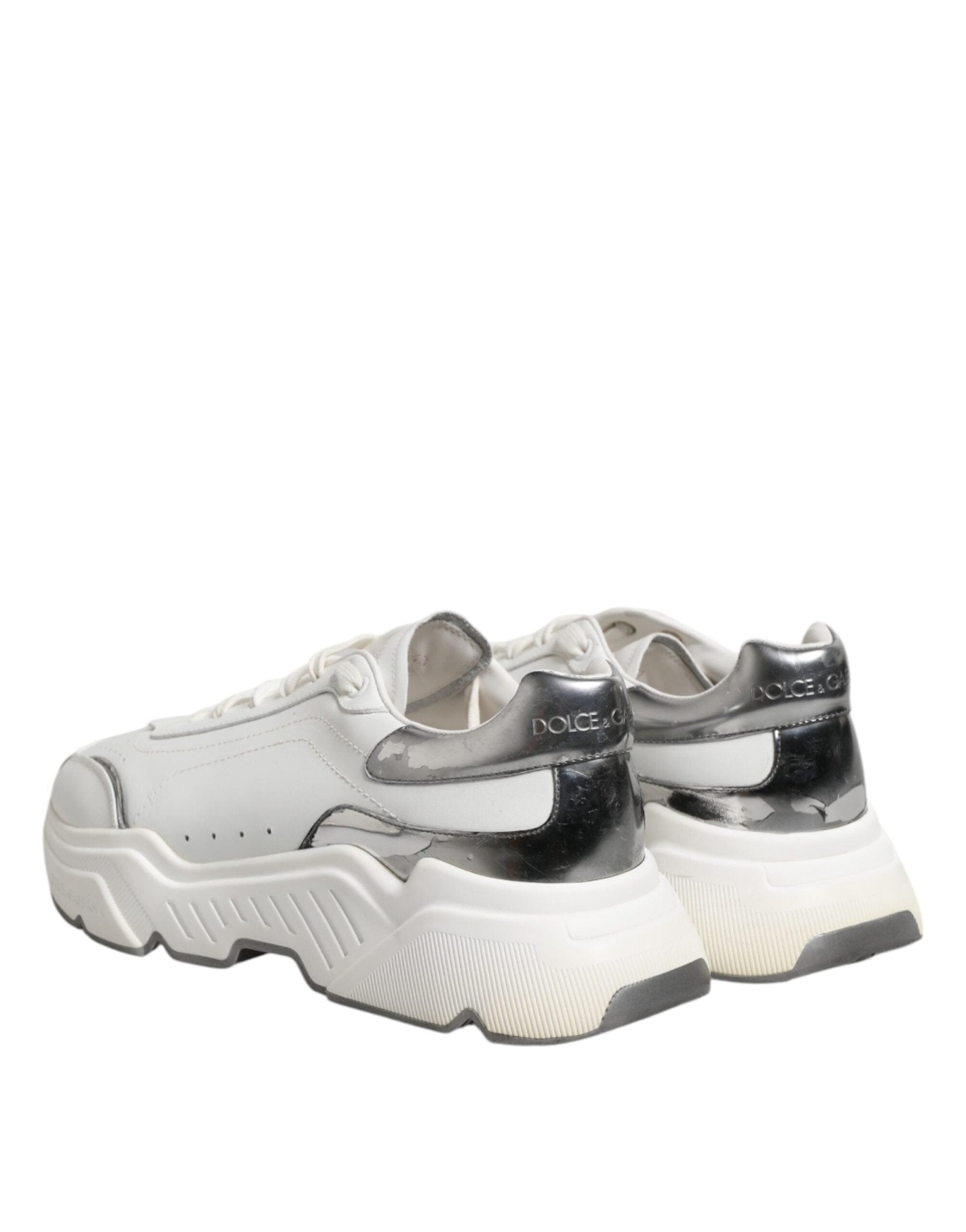 Dolce & Gabbana White Daymaster Leather Low Top Sneakers Shoes - RIMODA