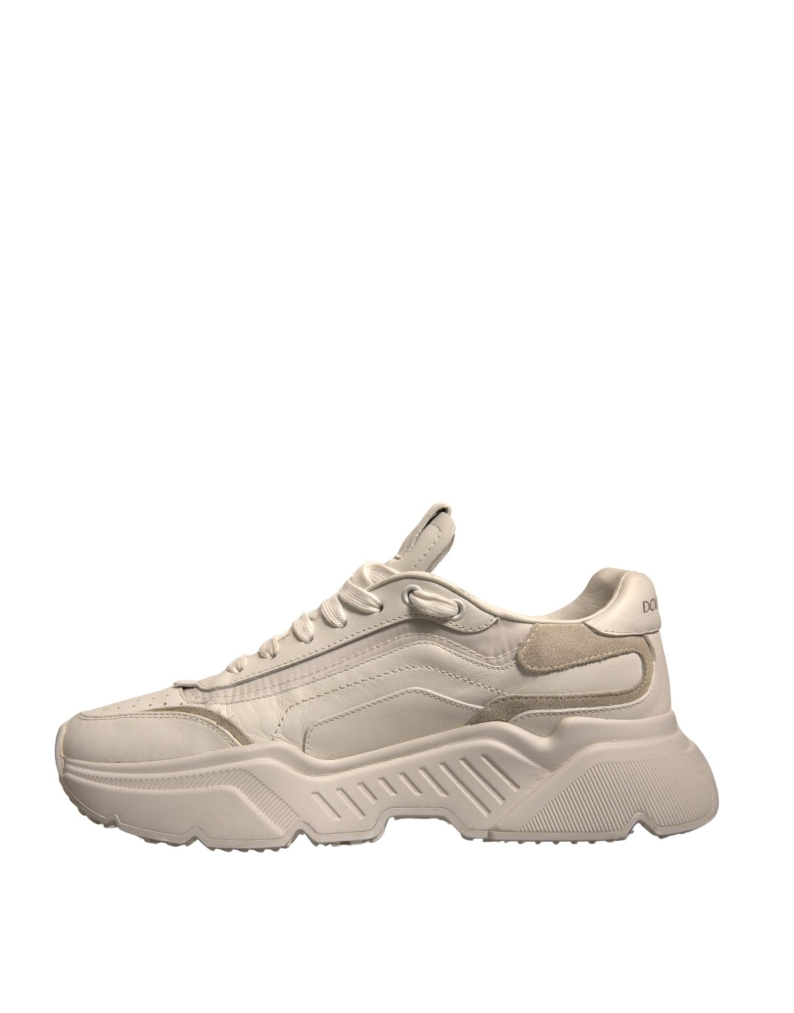 Dolce & Gabbana White Daymaster Leather Low Top Sneakers Shoes - RIMODA