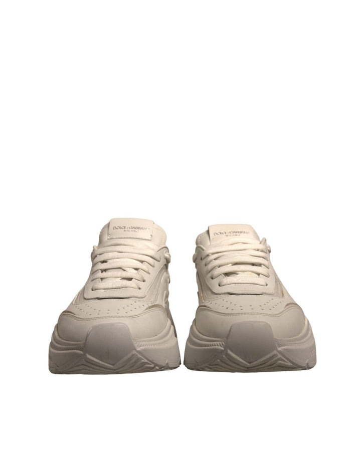 Dolce & Gabbana White Daymaster Leather Low Top Sneakers Shoes - RIMODA