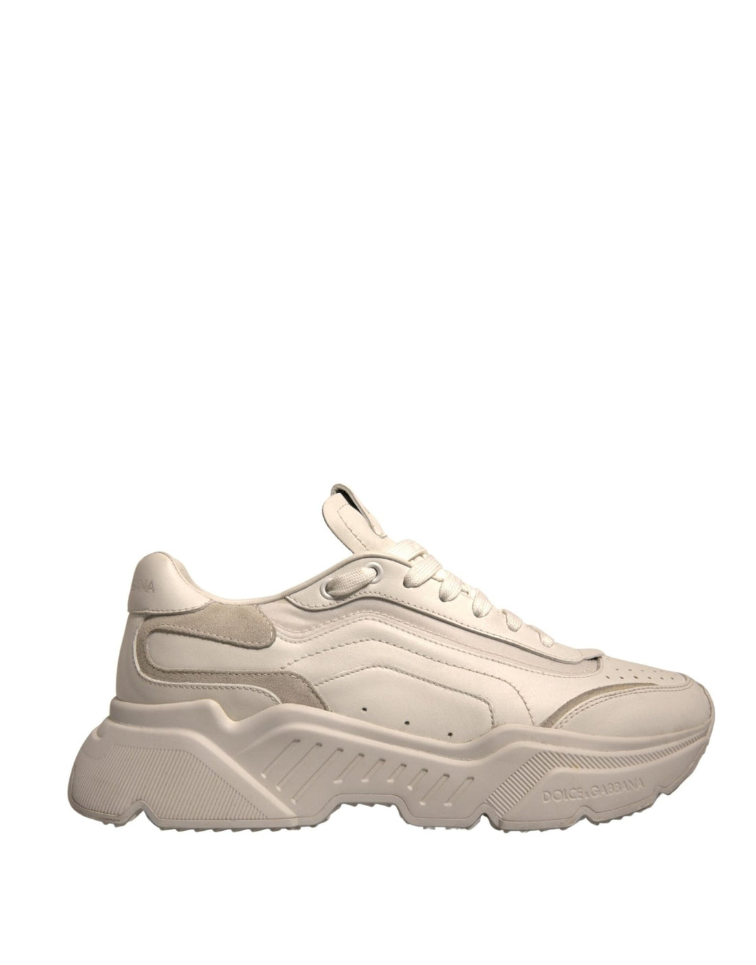 Dolce & Gabbana White Daymaster Leather Low Top Sneakers Shoes - RIMODA