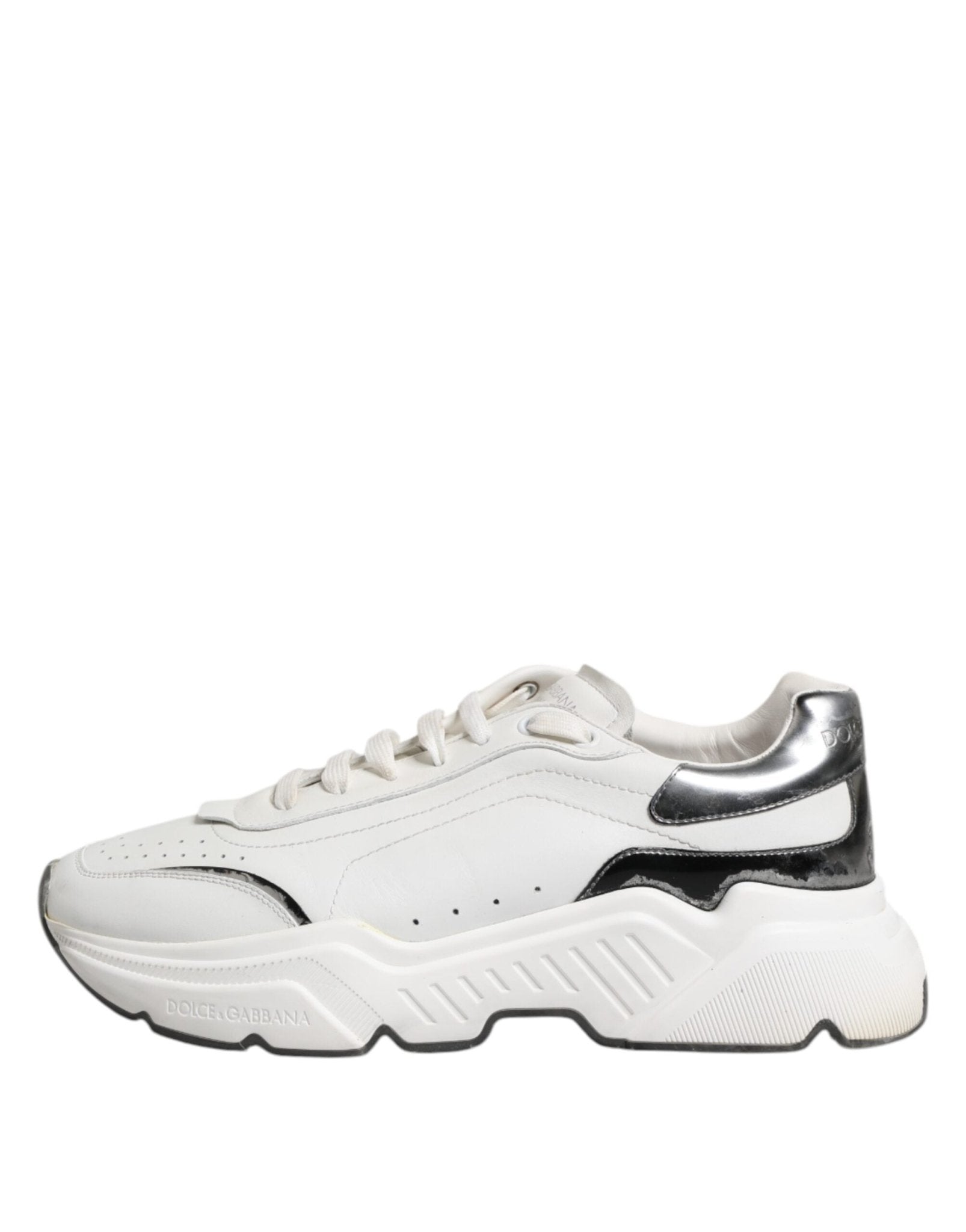 Dolce & Gabbana White Daymaster Leather Low Top Sneakers Shoes - RIMODA