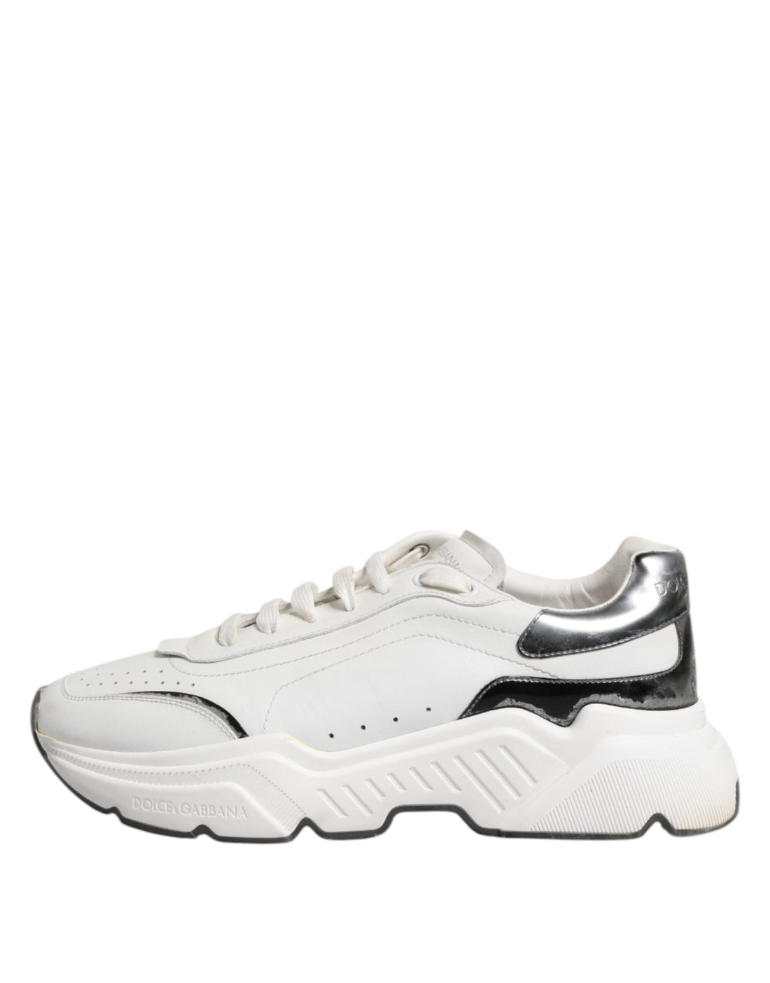 Dolce & Gabbana White Daymaster Leather Low Top Sneakers Shoes - RIMODA