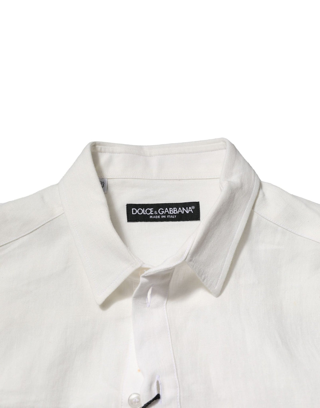 Dolce & Gabbana White DG Crown Embellish Dress Formal Shirt - RIMODA