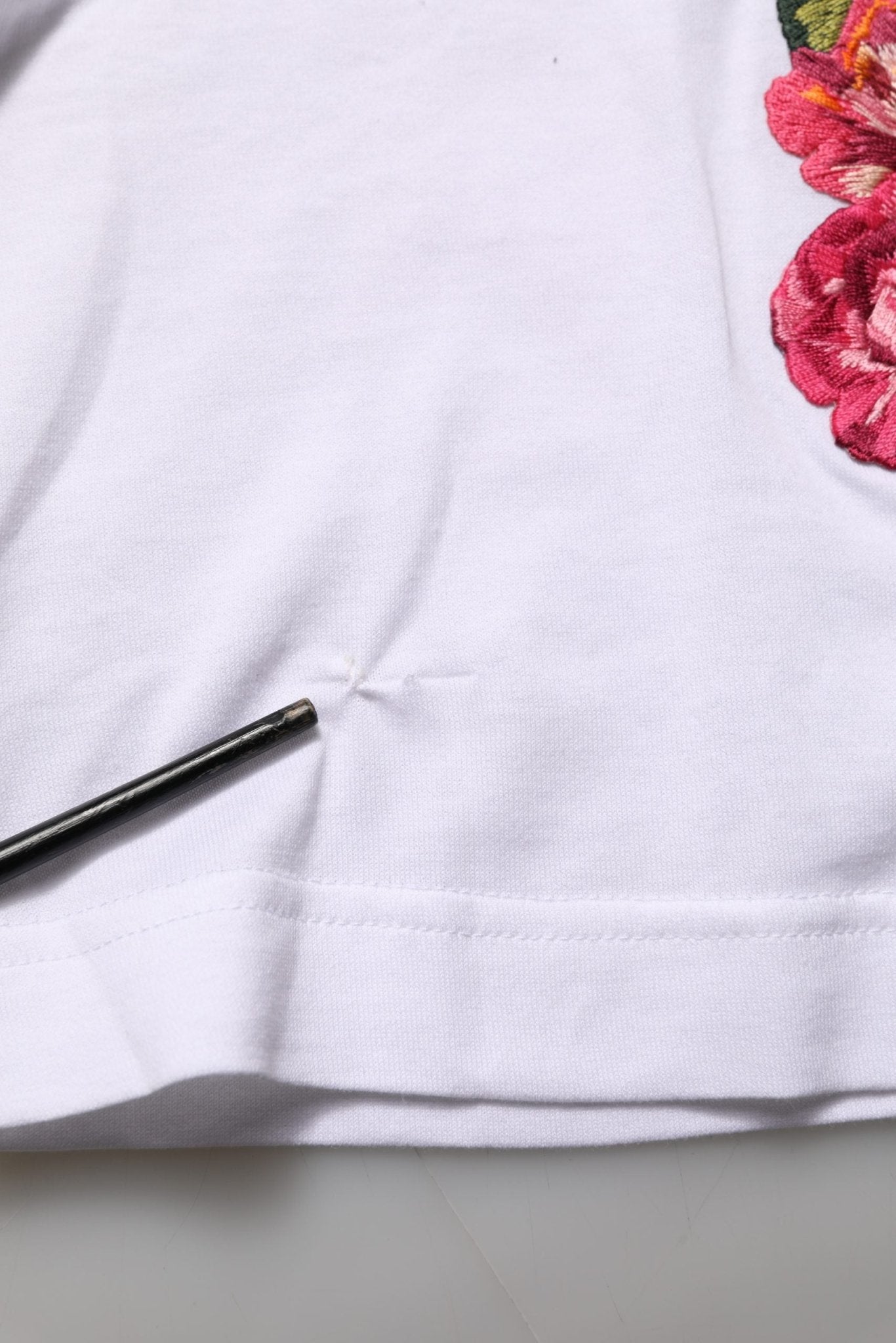Dolce & Gabbana White DG Floral Cotton Jersey Crop T-shirt - RIMODA