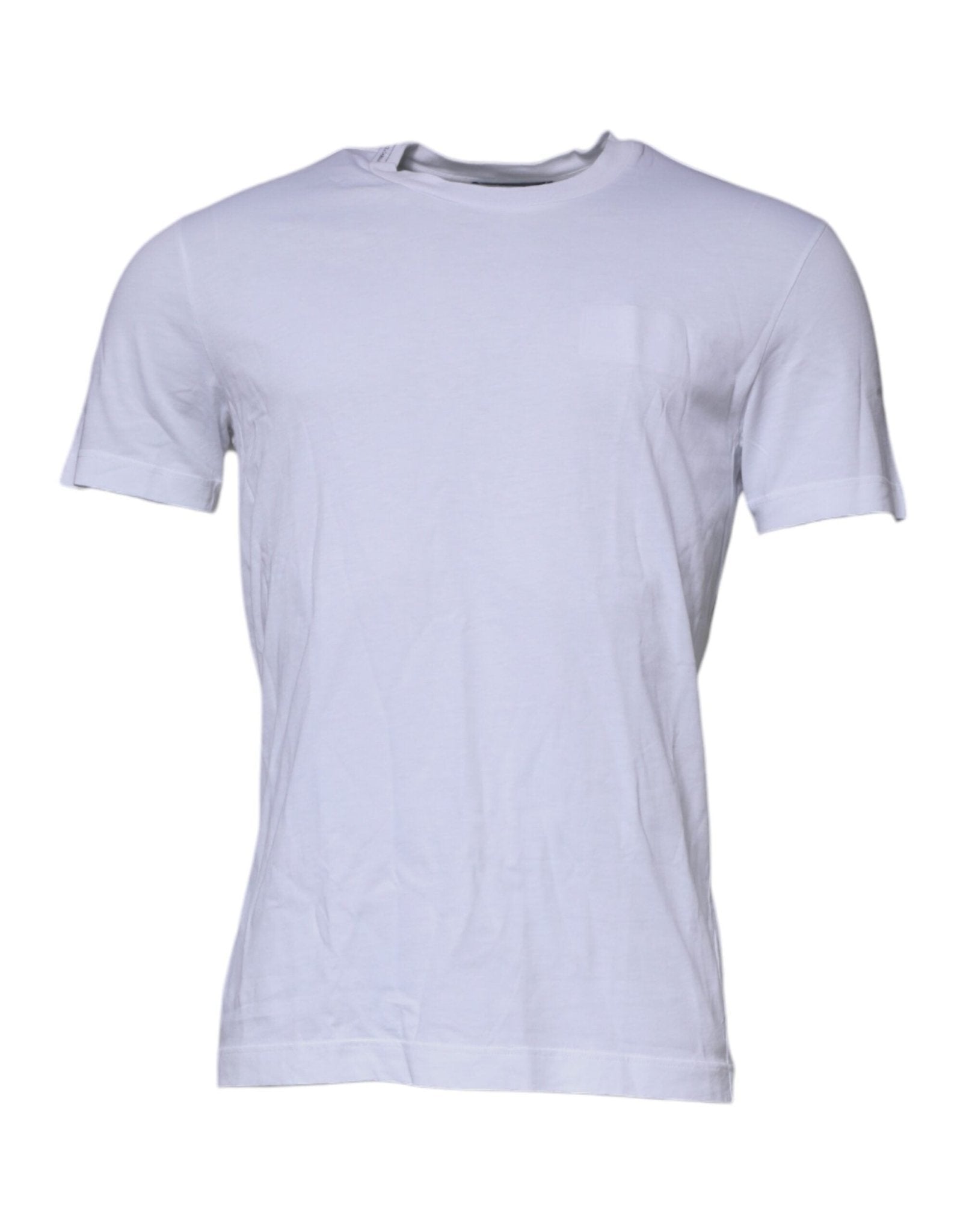Dolce & Gabbana White DG Logo Cotton Crew Neck T-shirt - RIMODA