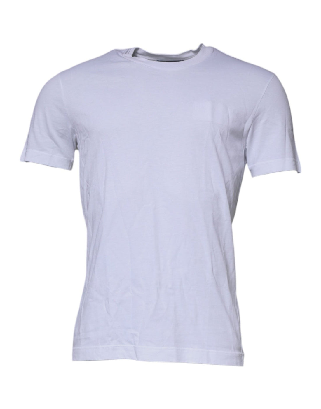 Dolce & Gabbana White DG Logo Cotton Crew Neck T-shirt - RIMODA