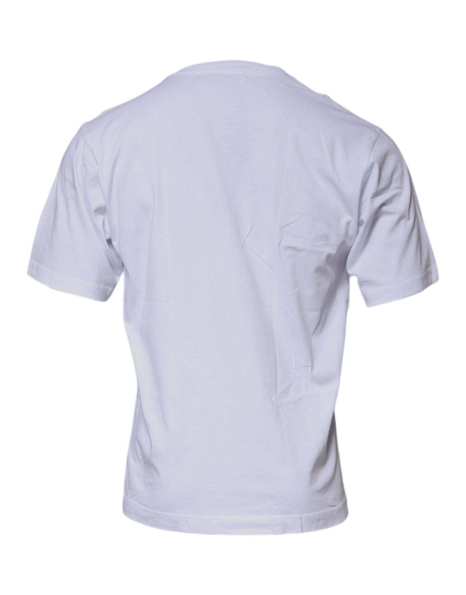Dolce & Gabbana White DG Logo Cotton Crew Neck T-shirt - RIMODA