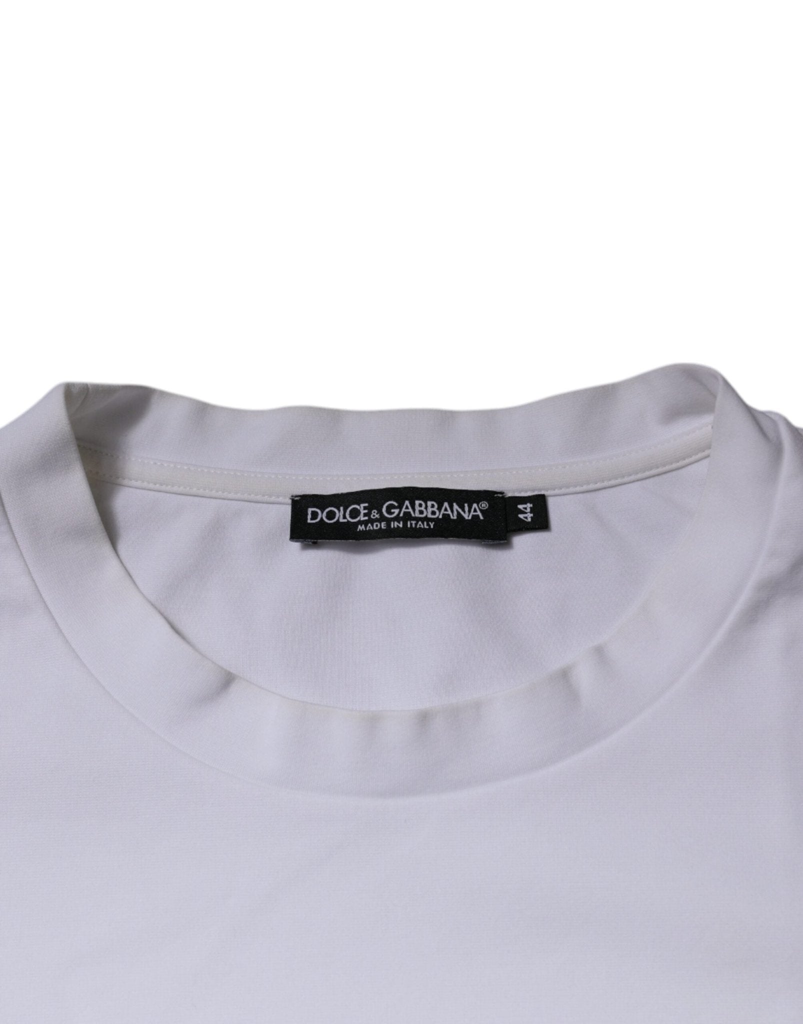 Dolce & Gabbana White DG Logo Crew Neck Short Sleeve T-shirt - RIMODA