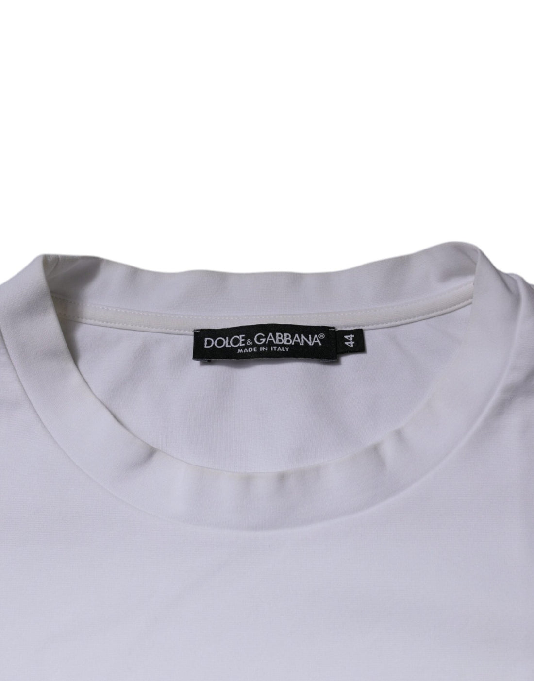 Dolce & Gabbana White DG Logo Crew Neck Short Sleeve T-shirt - RIMODA
