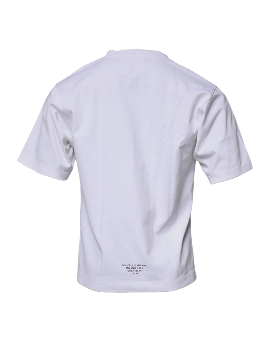 Dolce & Gabbana White DG Logo Crew Neck Short Sleeve T-shirt - RIMODA
